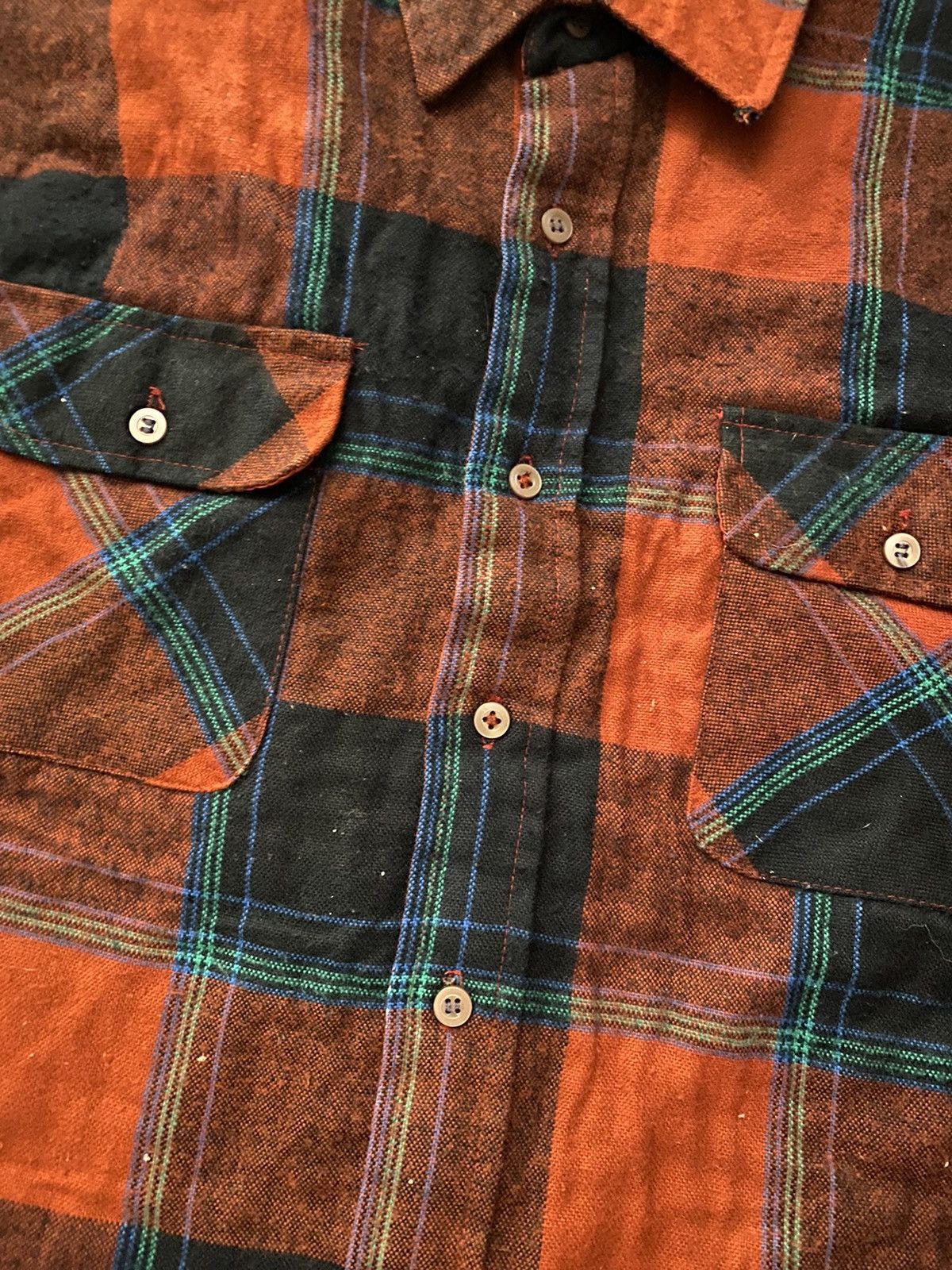 Flannel Vintage 80’s Windbreaker Flannel Plaid Shirt Jacket Size US L / EU 52-54 / 3 - 5 Thumbnail