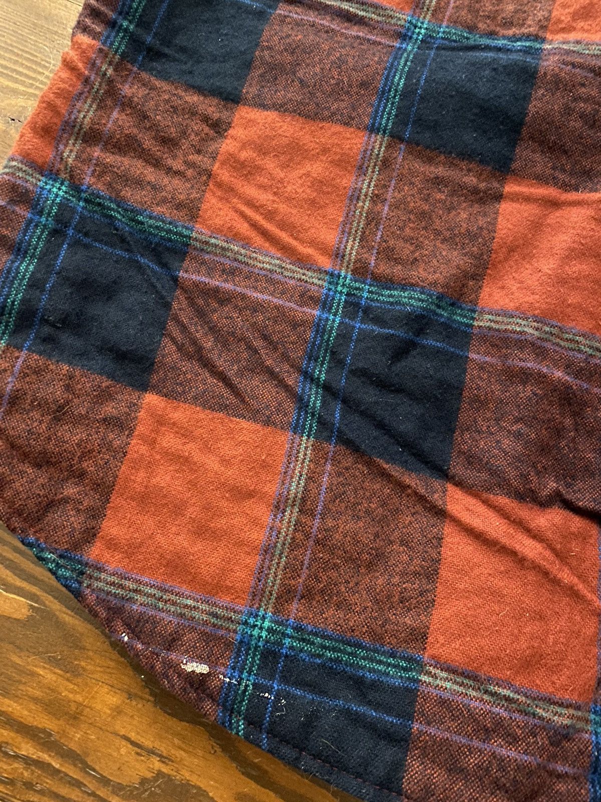 Flannel Vintage 80’s Windbreaker Flannel Plaid Shirt Jacket Size US L / EU 52-54 / 3 - 12 Thumbnail