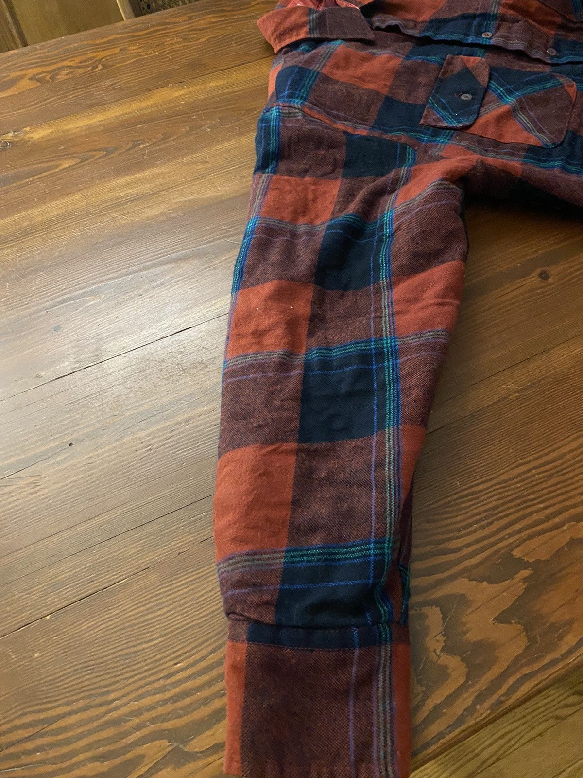 Flannel Vintage 80’s Windbreaker Flannel Plaid Shirt Jacket Size US L / EU 52-54 / 3 - 8 Thumbnail