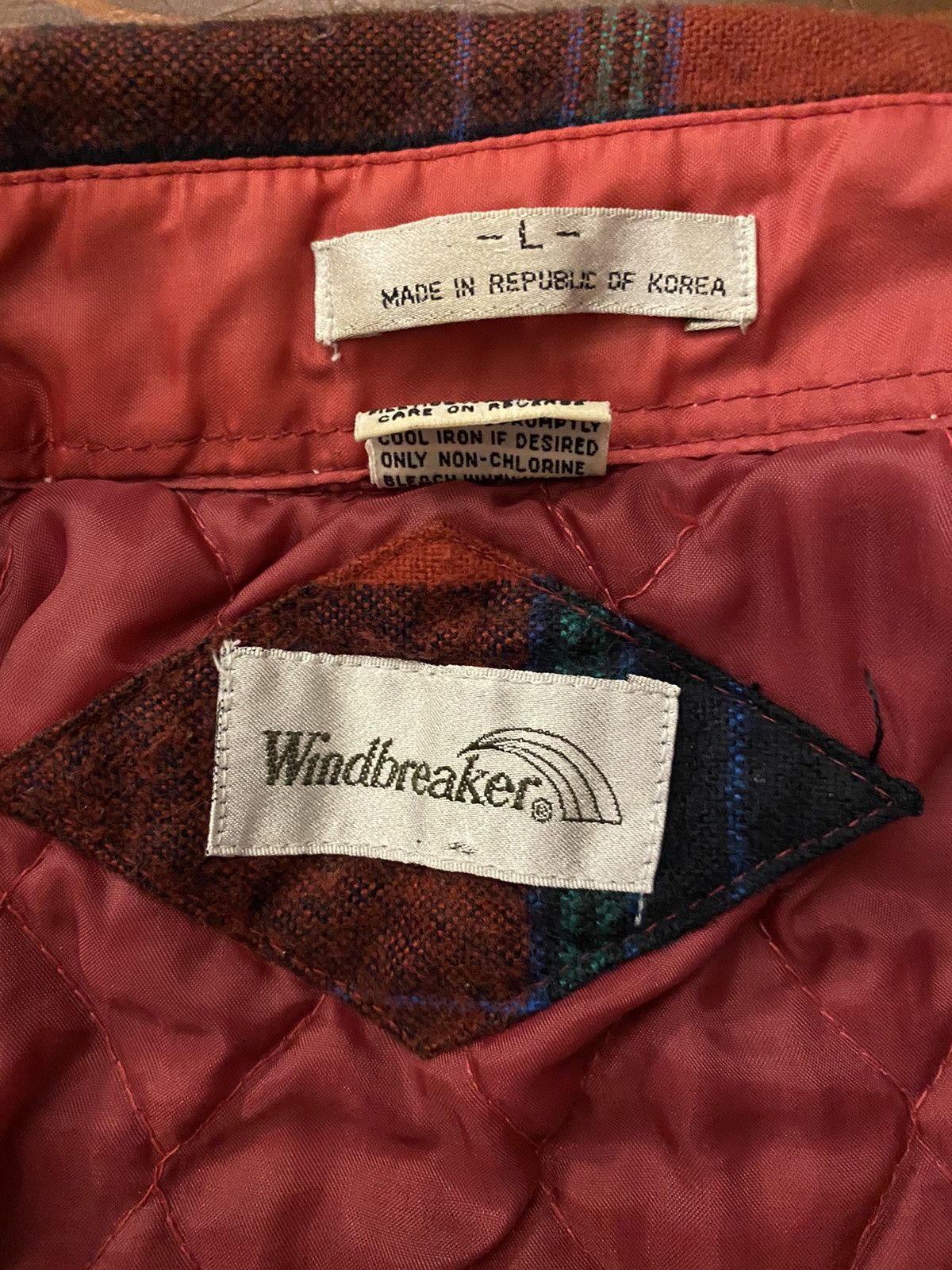 Flannel Vintage 80’s Windbreaker Flannel Plaid Shirt Jacket Size US L / EU 52-54 / 3 - 14 Thumbnail