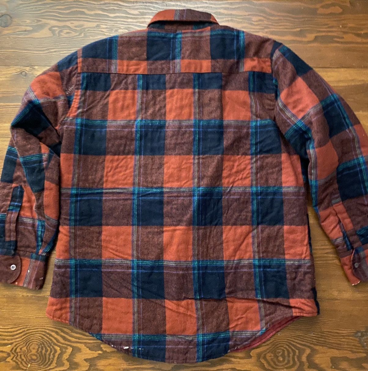 Flannel Vintage 80’s Windbreaker Flannel Plaid Shirt Jacket Size US L / EU 52-54 / 3 - 9 Thumbnail