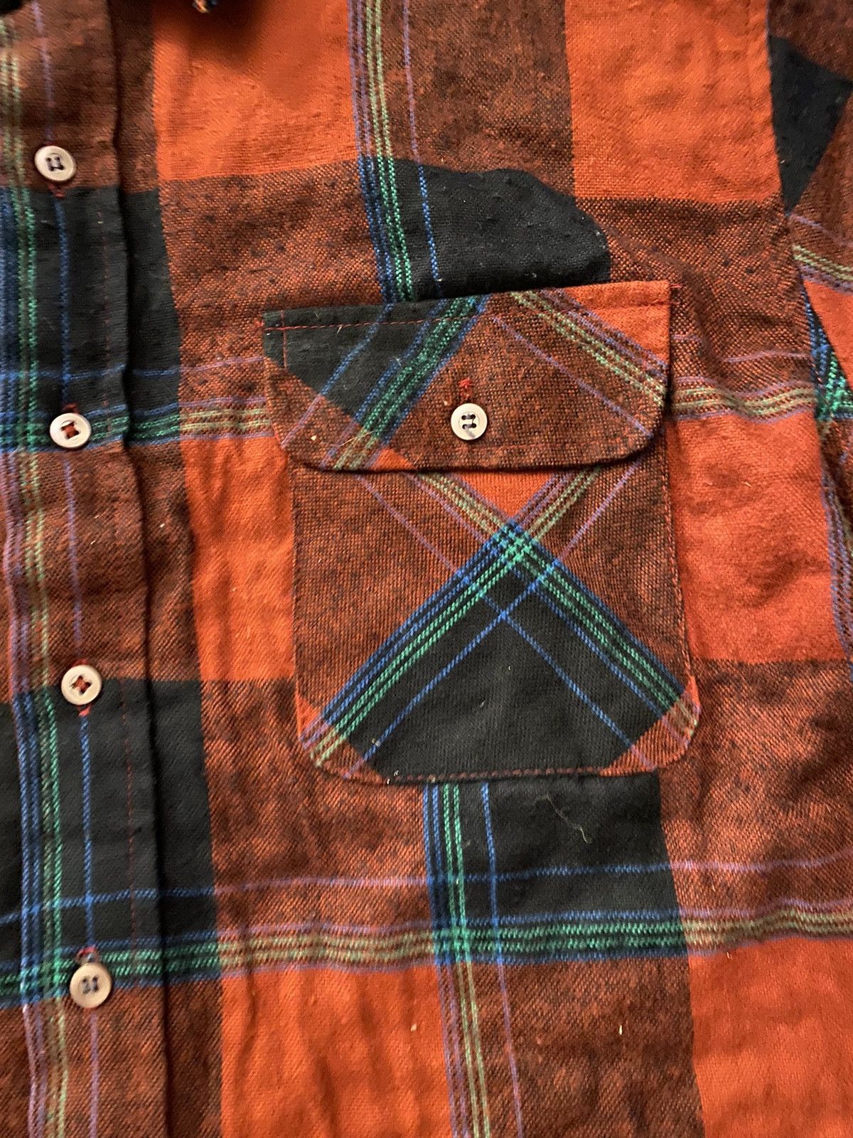 Flannel Vintage 80’s Windbreaker Flannel Plaid Shirt Jacket Size US L / EU 52-54 / 3 - 4 Thumbnail