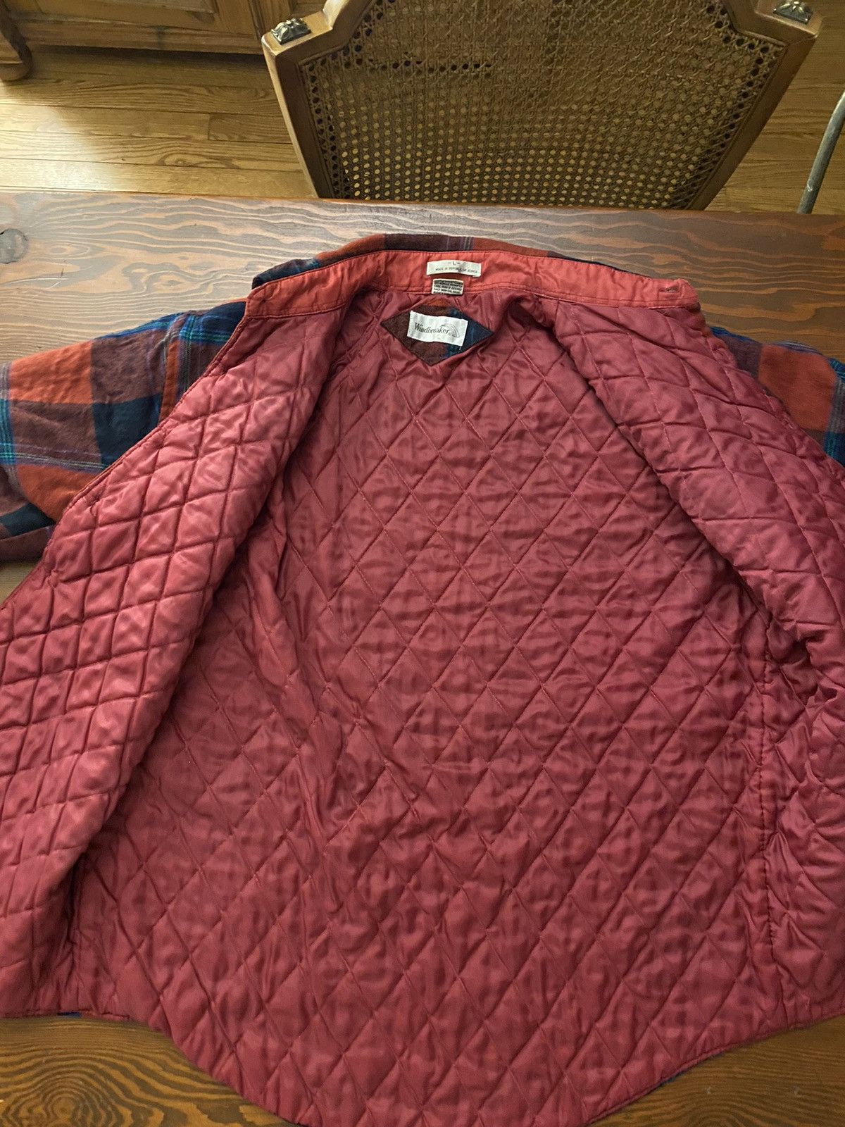 Flannel Vintage 80’s Windbreaker Flannel Plaid Shirt Jacket Size US L / EU 52-54 / 3 - 13 Thumbnail