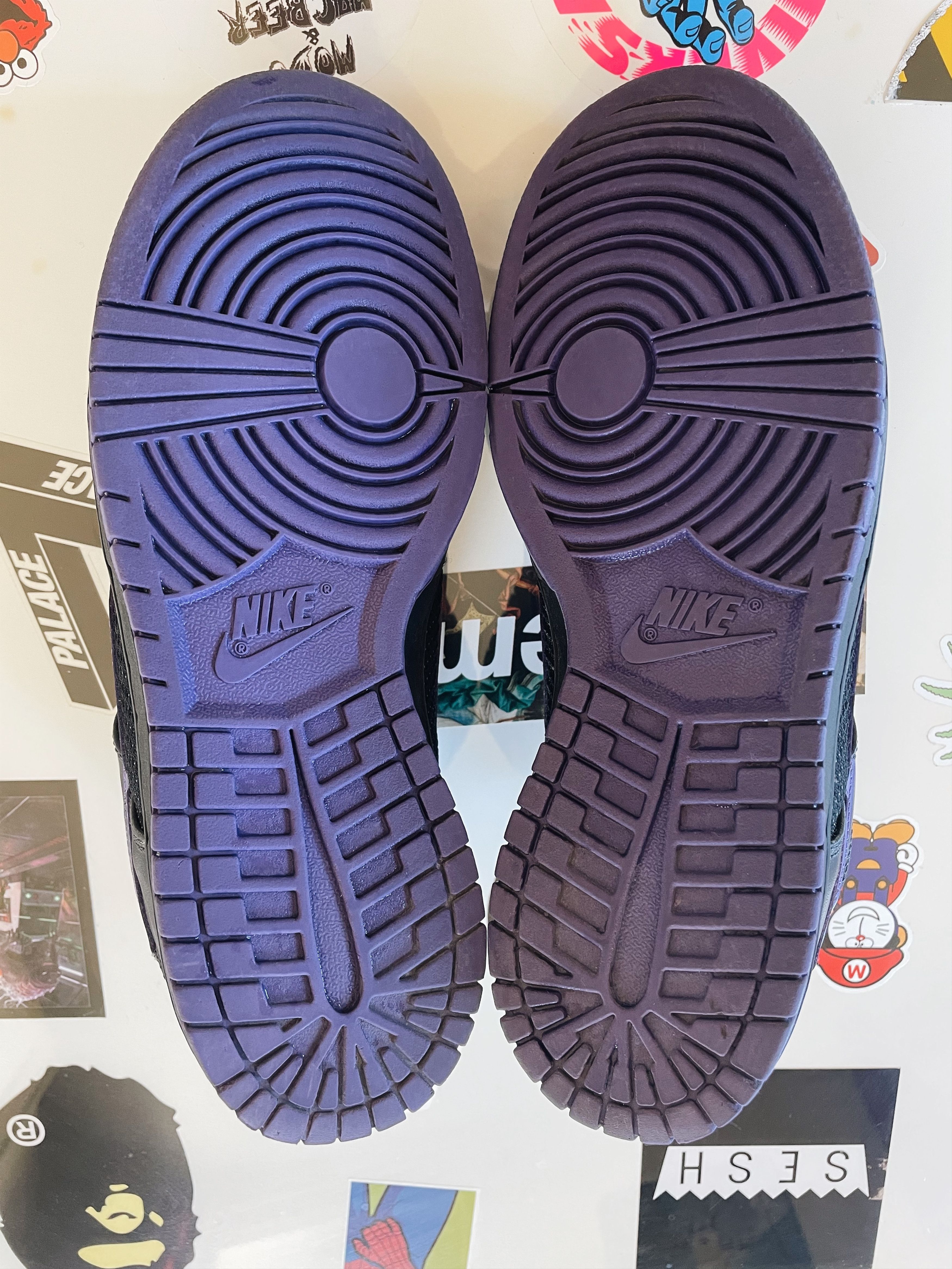 Nike 2008 Nike Dunk Low Black / Varsity Purple-Anthracite Size US 8.5 / EU 41-42 - 6 Thumbnail