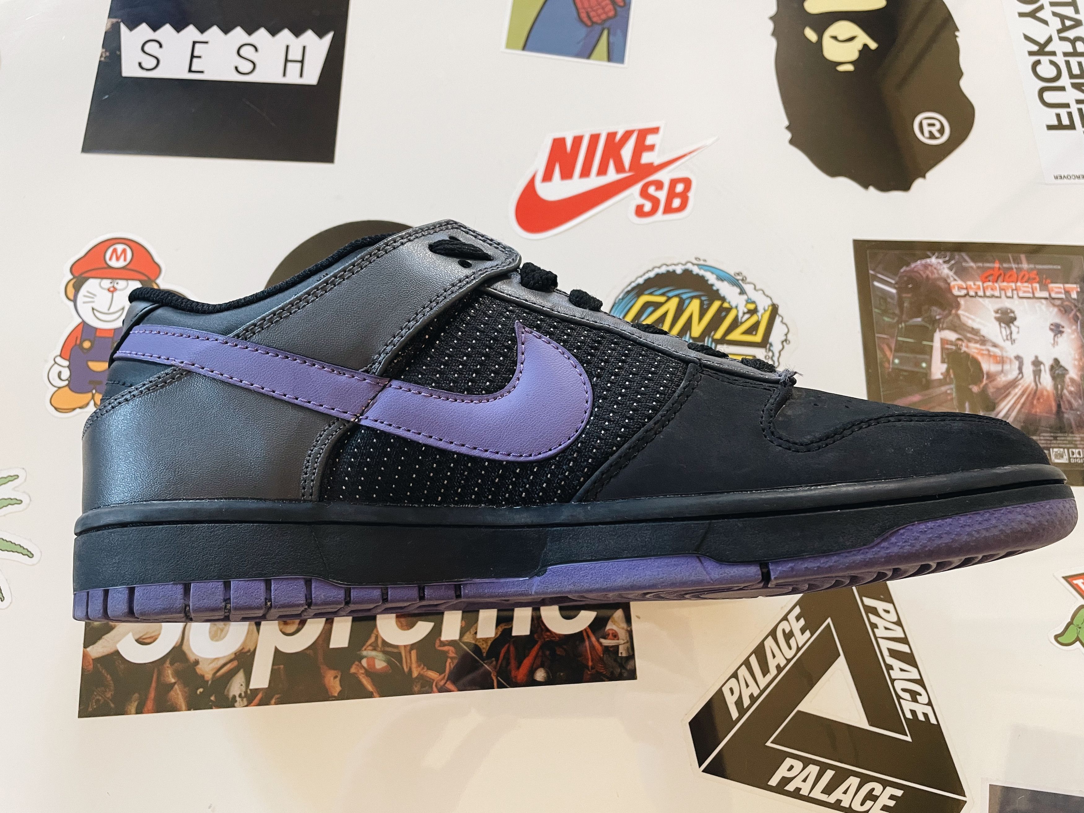 Nike 2008 Nike Dunk Low Black / Varsity Purple-Anthracite Size US 8.5 / EU 41-42 - 5 Thumbnail