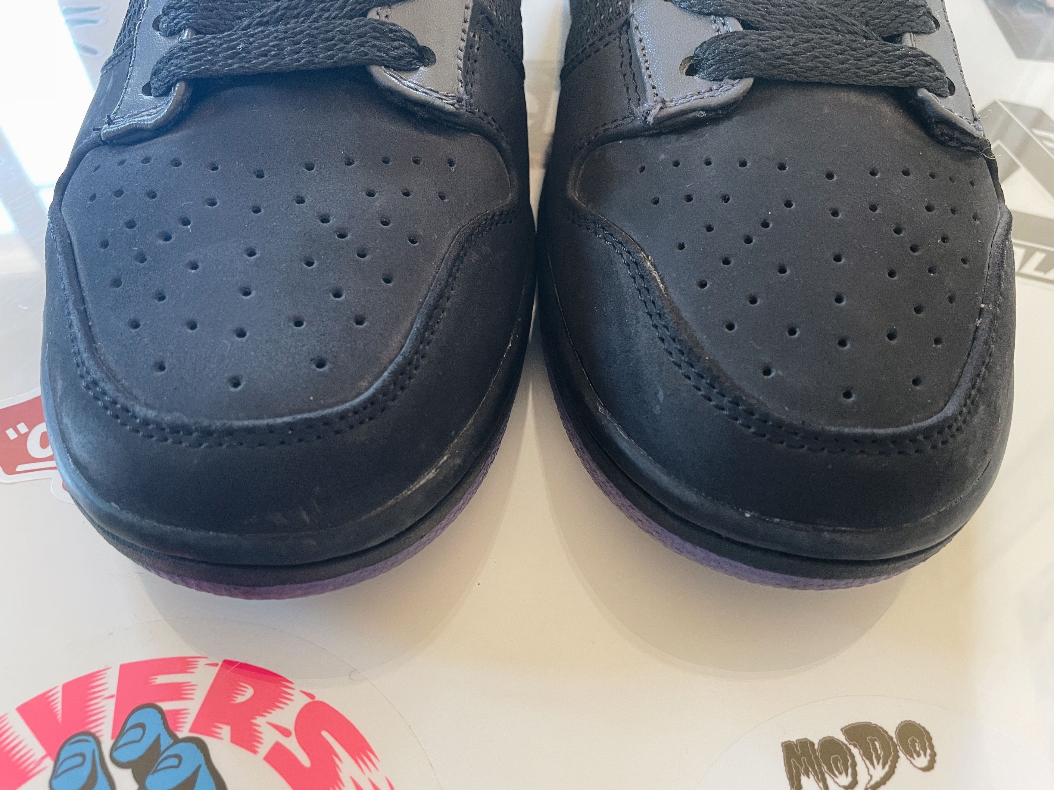 Nike 2008 Nike Dunk Low Black / Varsity Purple-Anthracite Size US 8.5 / EU 41-42 - 3 Thumbnail