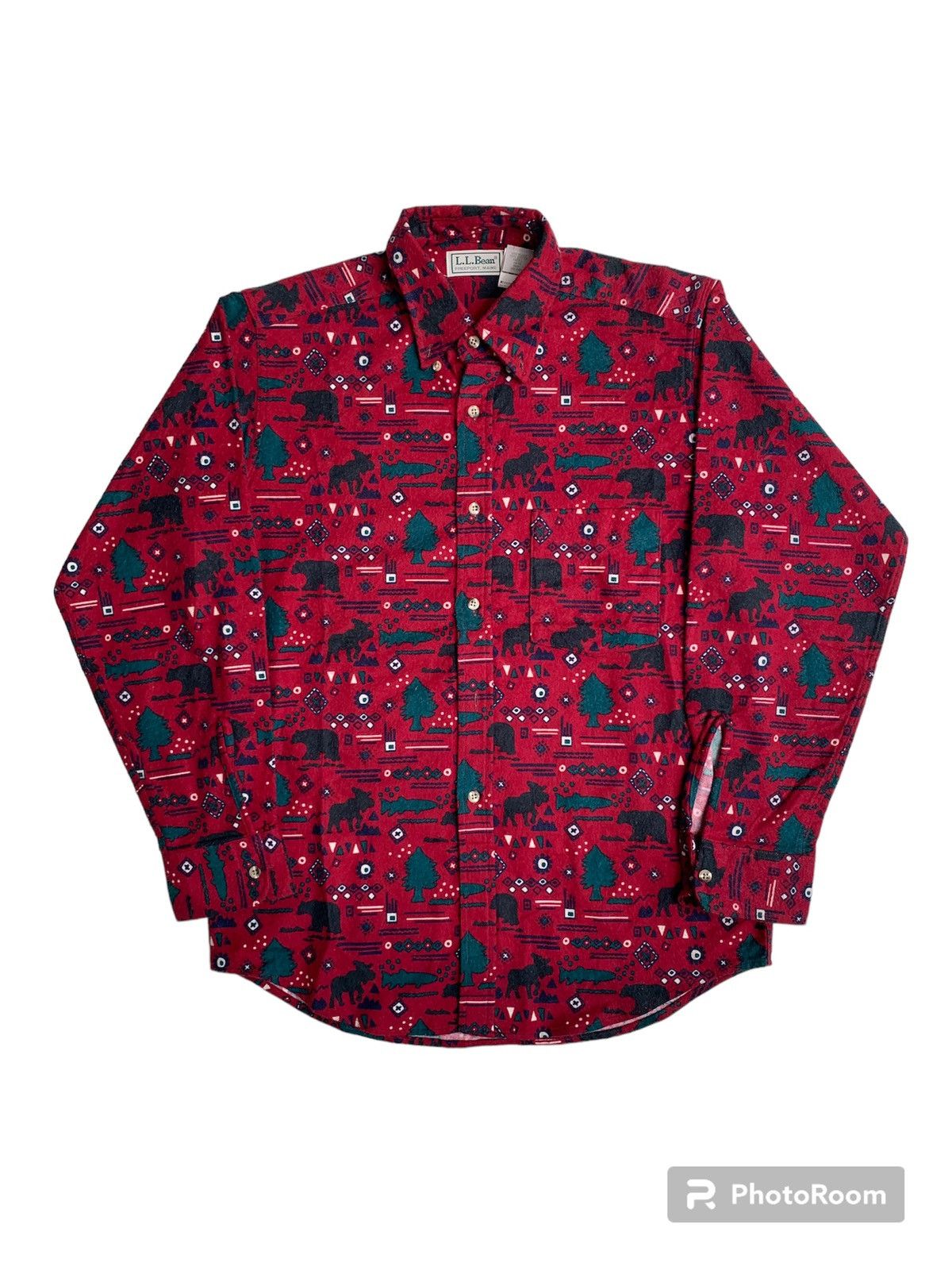 L.L. Bean Vintage 80s L.L Bean Shirt Made in USA Size US L / EU 52-54 / 3 - 1 Thumbnail