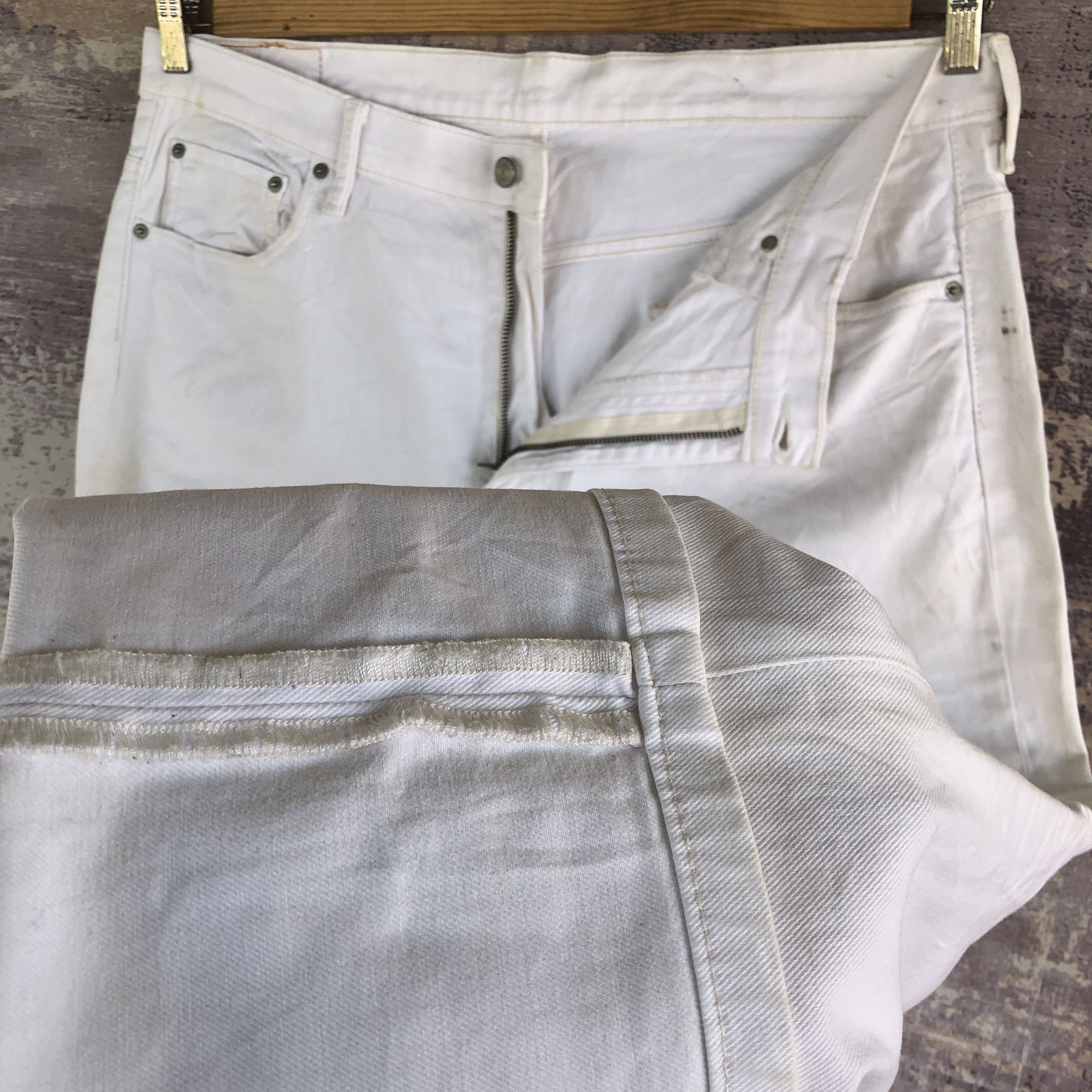 Levi's Vintage Levi's White Jeans Levis Denim Baggy Loose Straight Size US 38 / EU 54 - 8 Thumbnail