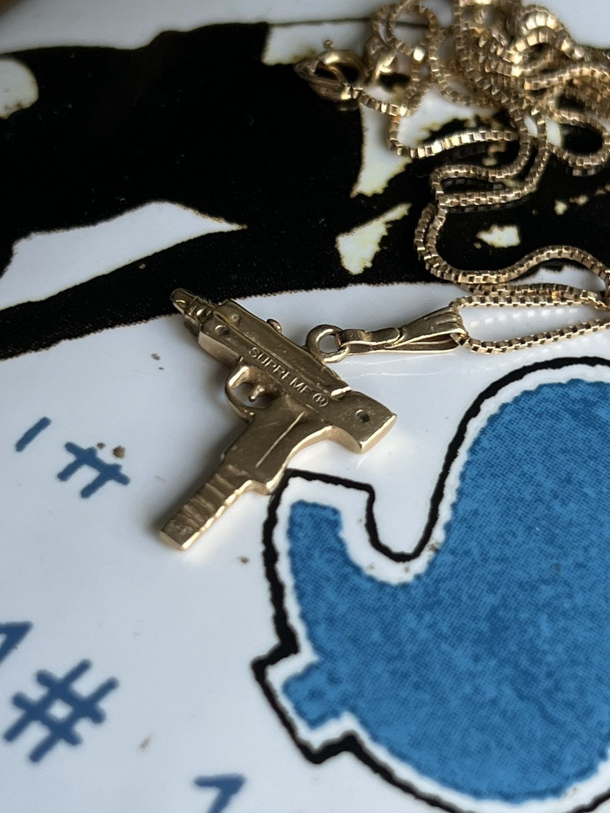 Supreme 14K Gold Uzi Necklace & Pendant Size ONE SIZE - 2 Thumbnail