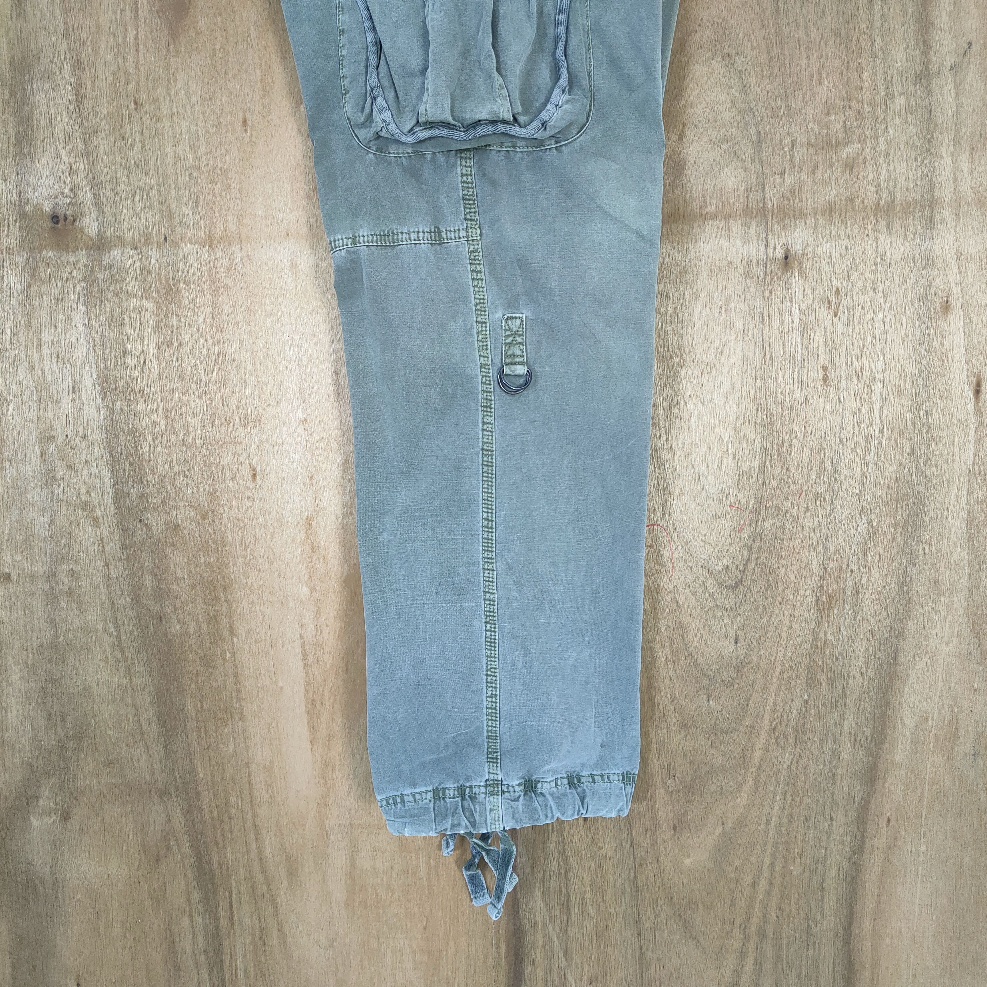 Japanese Brand VINTAGE JAPANESE BRAND FADED GREEN CARGO PANTS Size US 36 / EU 52 - 13 Thumbnail