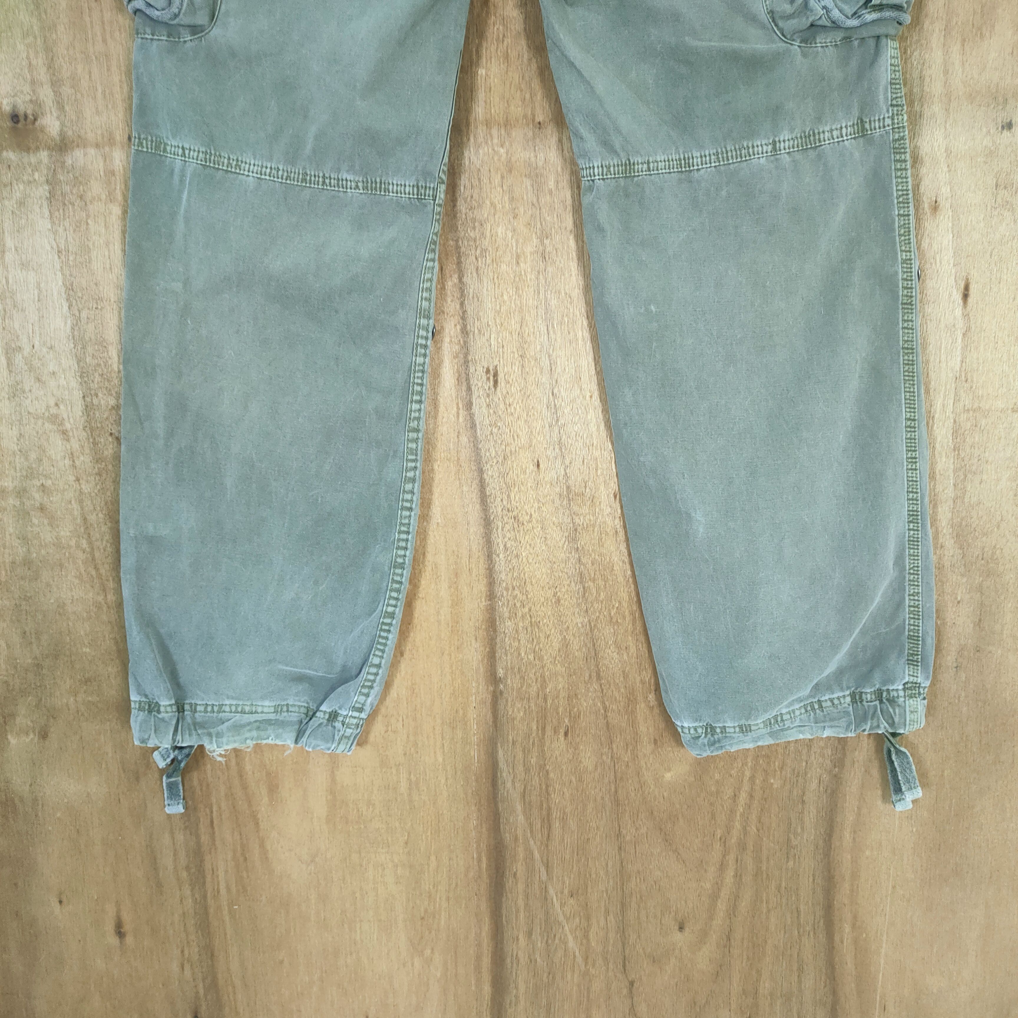 Japanese Brand VINTAGE JAPANESE BRAND FADED GREEN CARGO PANTS Size US 36 / EU 52 - 9 Thumbnail