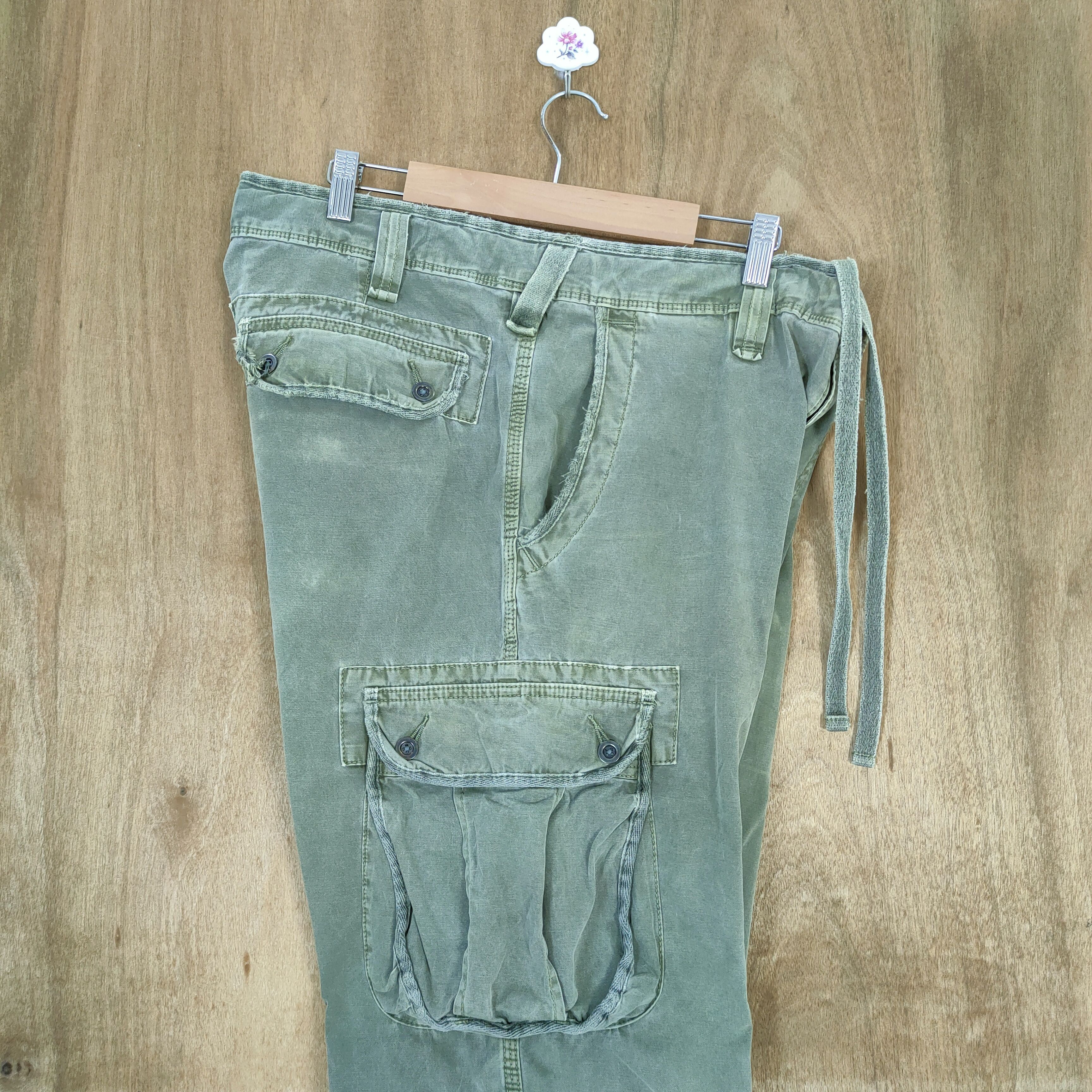 Japanese Brand VINTAGE JAPANESE BRAND FADED GREEN CARGO PANTS Size US 36 / EU 52 - 12 Thumbnail