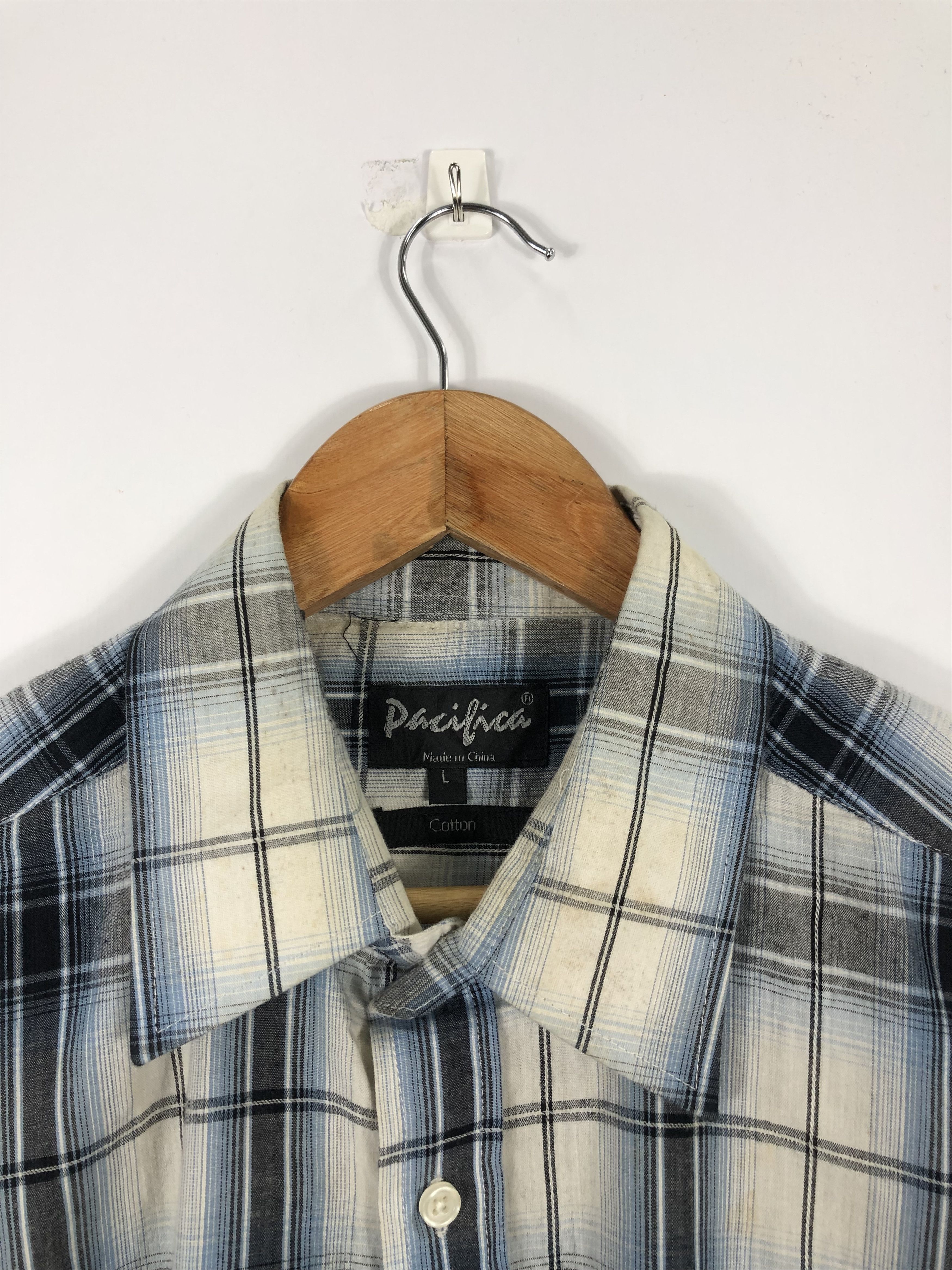Japanese Brand × Vintage Vintage Shadow Plaid Shirt J0481 Size US L / EU 52-54 / 3 - 5 Thumbnail