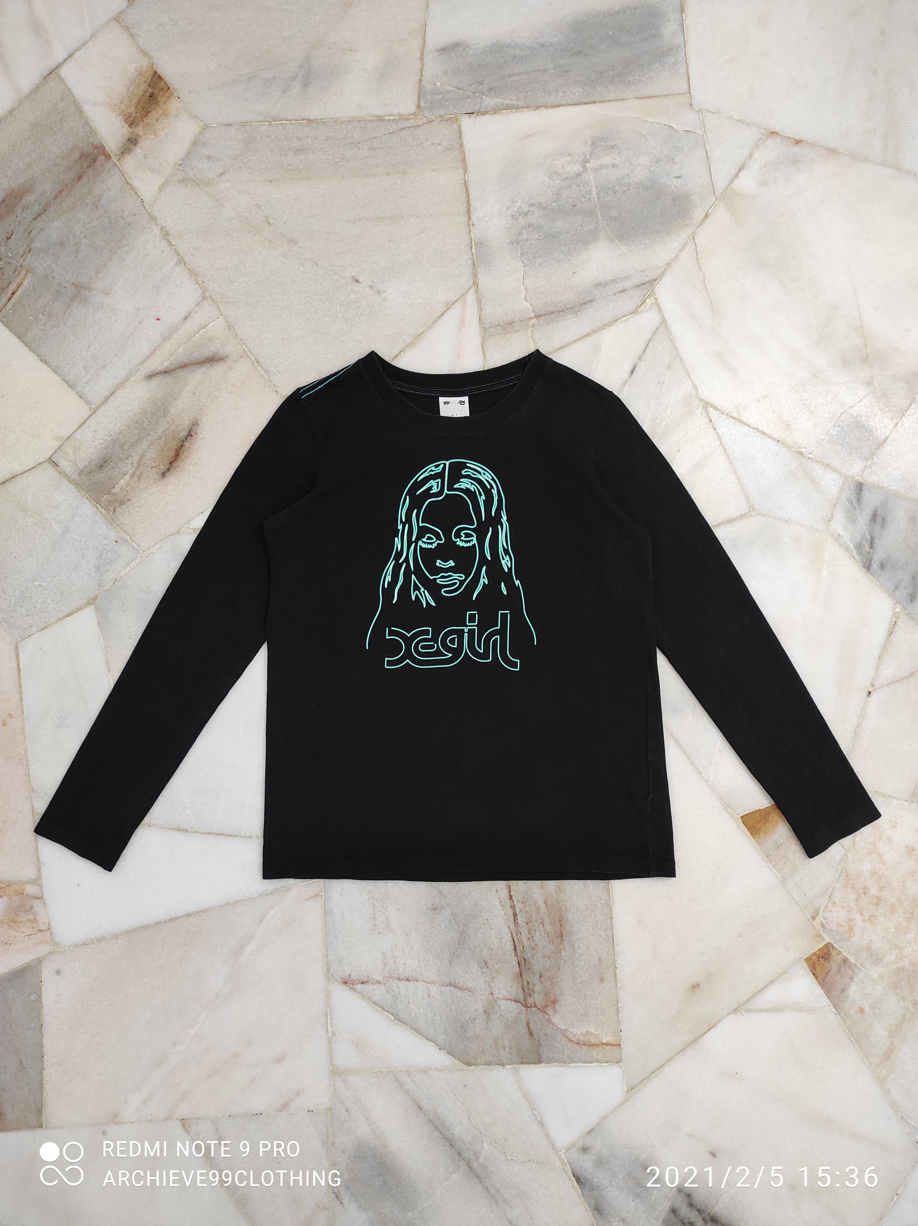 X Girl Neon Glow in the dark tee