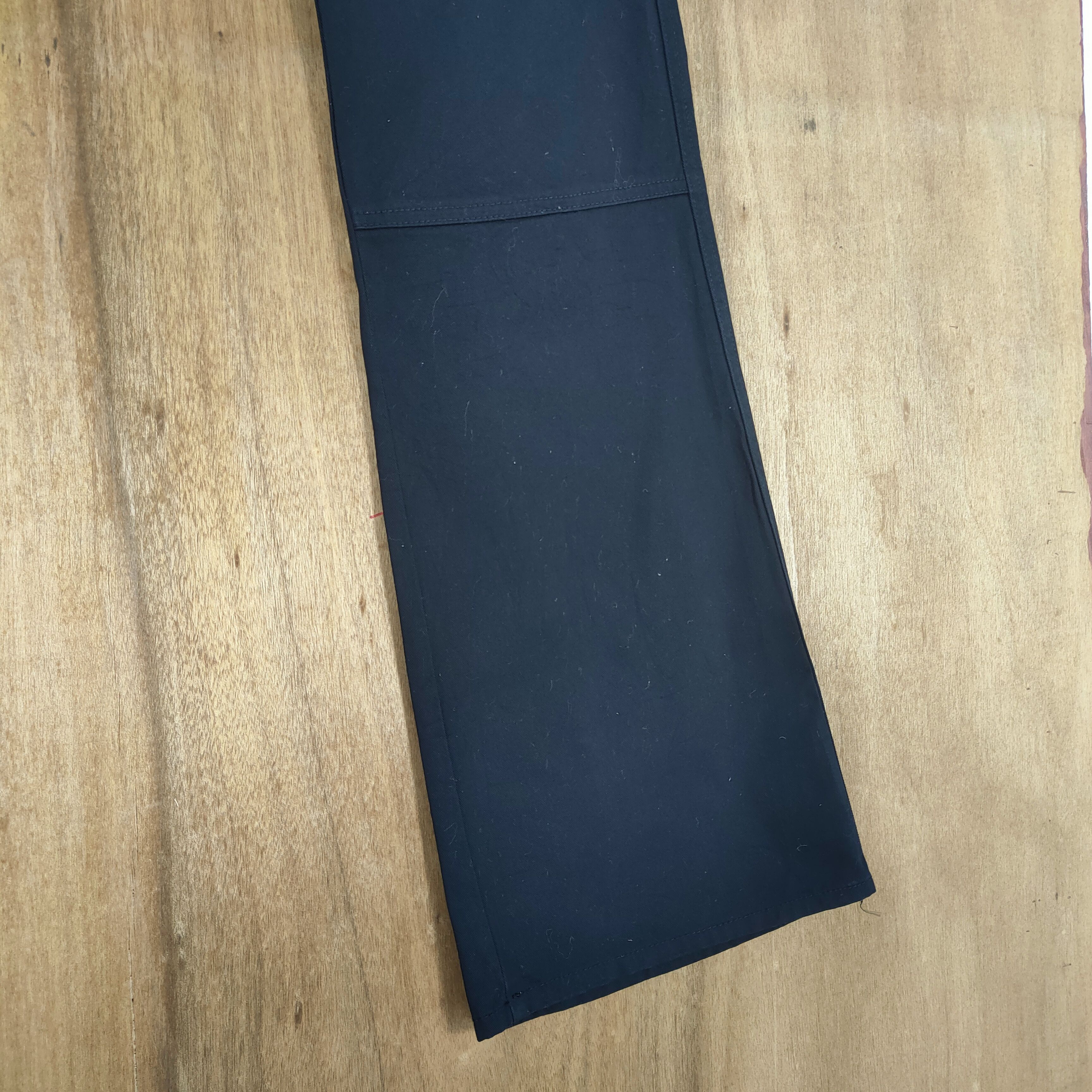 Roots VINTAGE ROOT THREE BLACK BOOTCUT FLARED CARGO PANTS Size US 34 / EU 50 - 7 Thumbnail