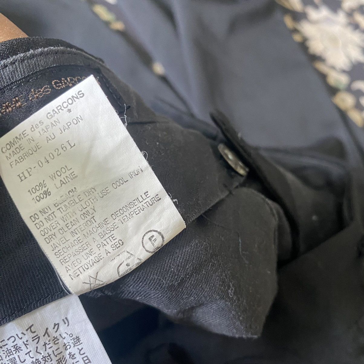 Comme des Garcons Homme AD1997 Comme des Garcons Homme Wool Baggy Pants Size US 34 / EU 50 - 20 Thumbnail