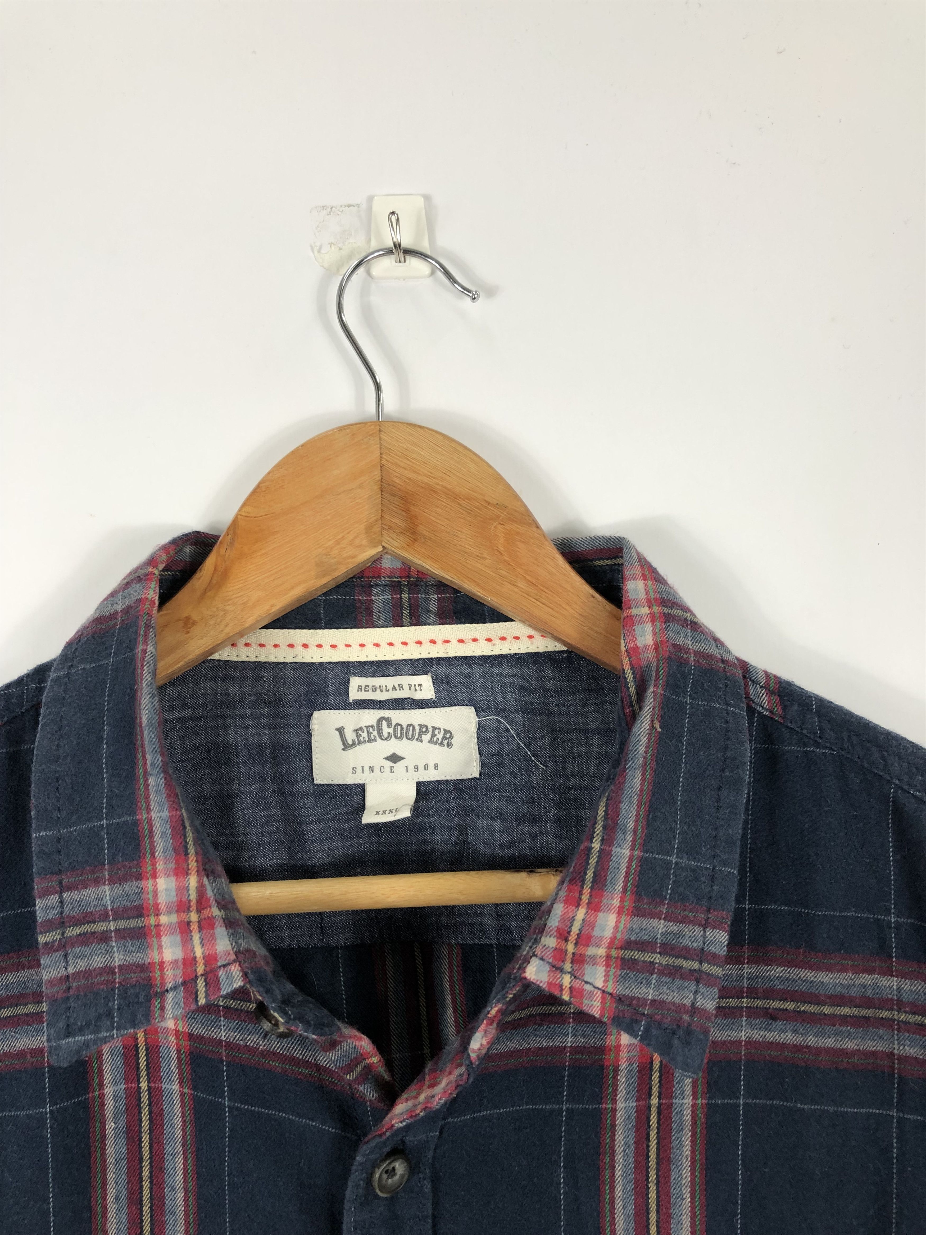 Flannel × Vintage Vintage Lee Cooper Flannel Wool Shirt J0483 Size US XXL / EU 58 / 5 - 7 Thumbnail
