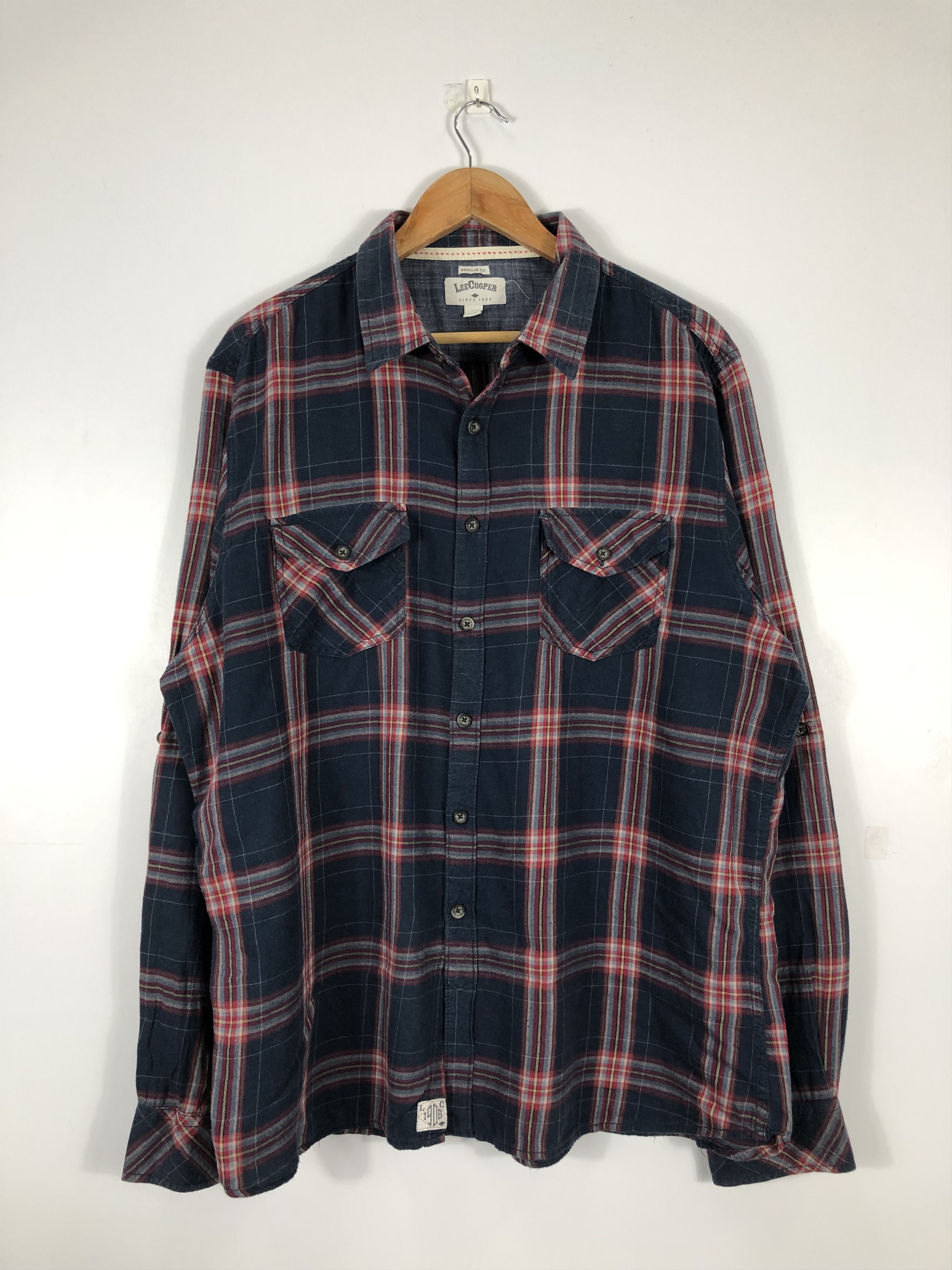 Flannel × Vintage Vintage Lee Cooper Flannel Wool Shirt J0483 Size US XXL / EU 58 / 5 - 1 Thumbnail