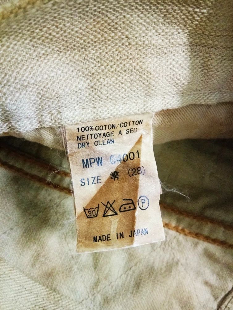 Japanese Brand MIZRA KYOTO HANDMADE JAPANESE WAGARA BROWN WASHED DENIM Size US 30 / EU 46 - 4 Thumbnail