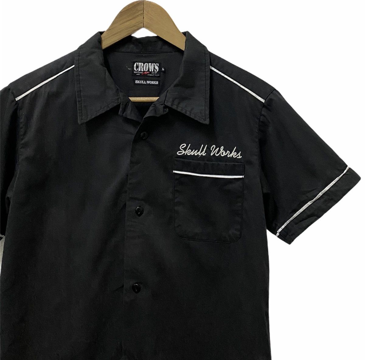 Japanese Brand Rare Skull Works Hard Wear Button Up Shirt Mastermid Design Size US S / EU 44-46 / 1 - 4 Thumbnail