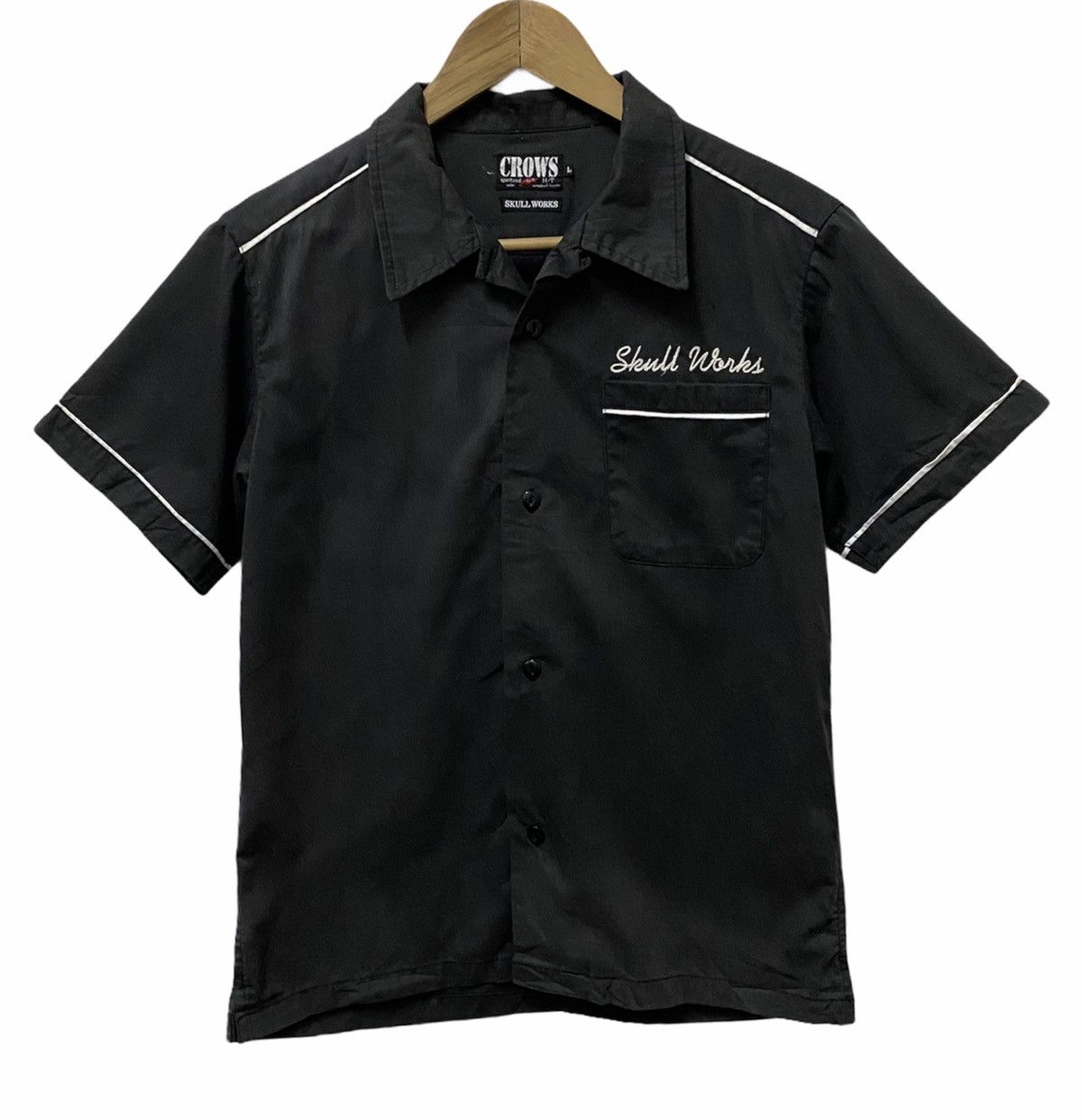 Japanese Brand Rare Skull Works Hard Wear Button Up Shirt Mastermid Design Size US S / EU 44-46 / 1 - 3 Thumbnail