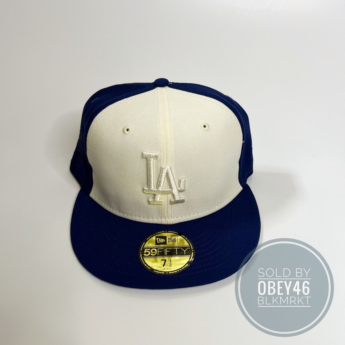 7 1/2 LA Dodgers outlet 2-Tone Fitted CAPNOVA