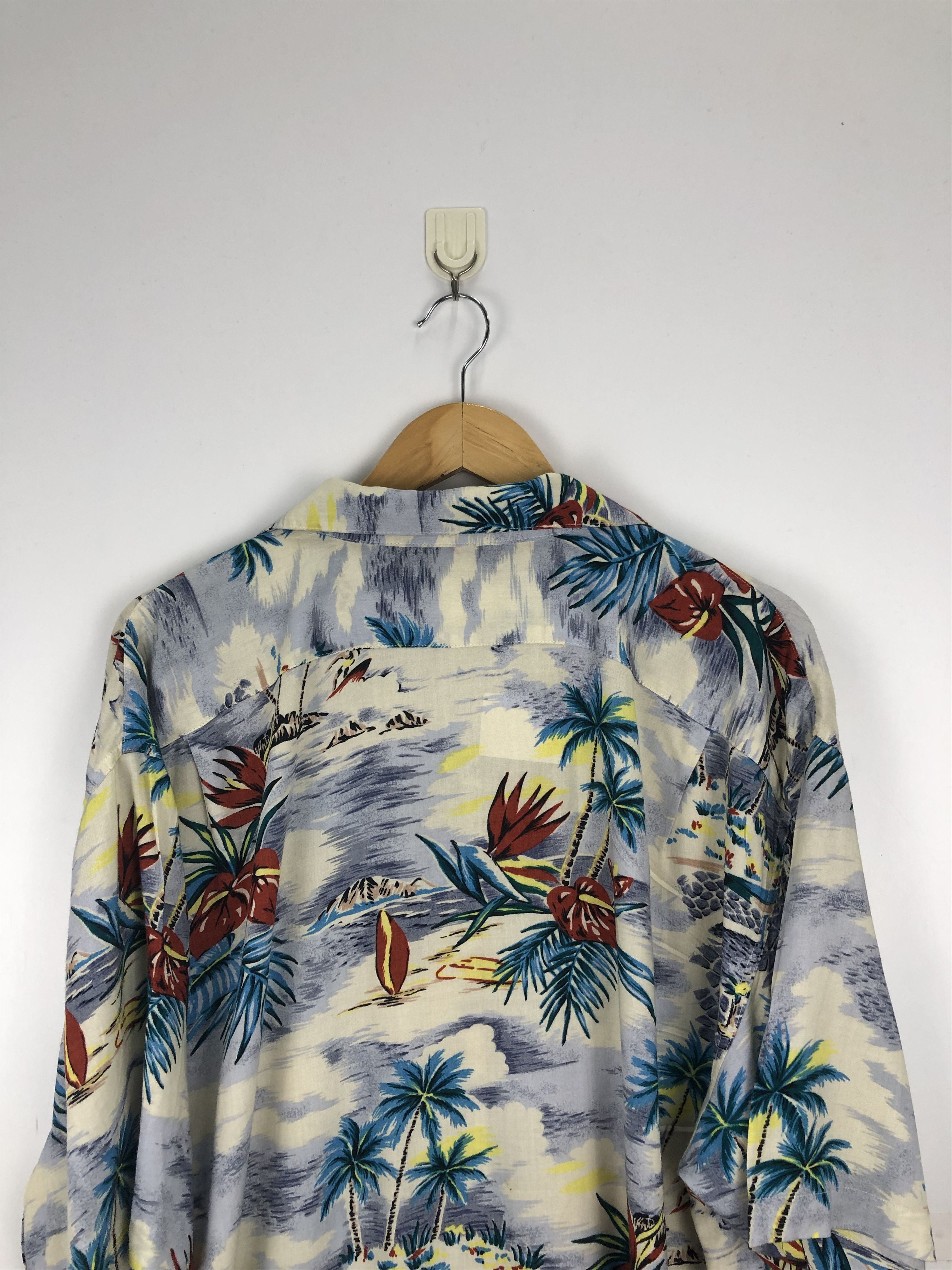 Vintage Vintage Kerry Kenny Sun Surfing Motive Hawaiian Shirt TA0014 Size US XXL / EU 58 / 5 - 4 Thumbnail