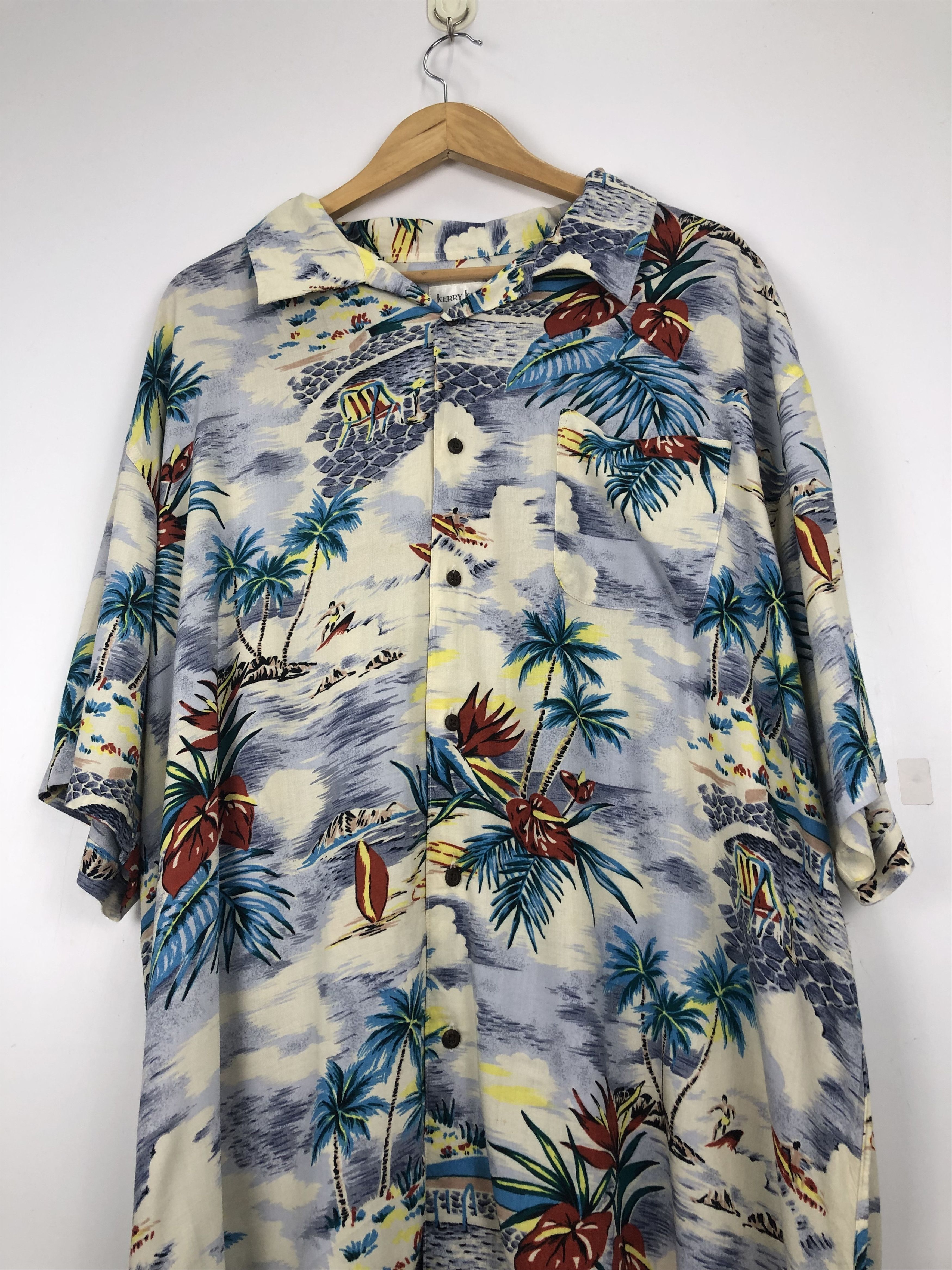 Vintage Vintage Kerry Kenny Sun Surfing Motive Hawaiian Shirt TA0014 Size US XXL / EU 58 / 5 - 6 Thumbnail
