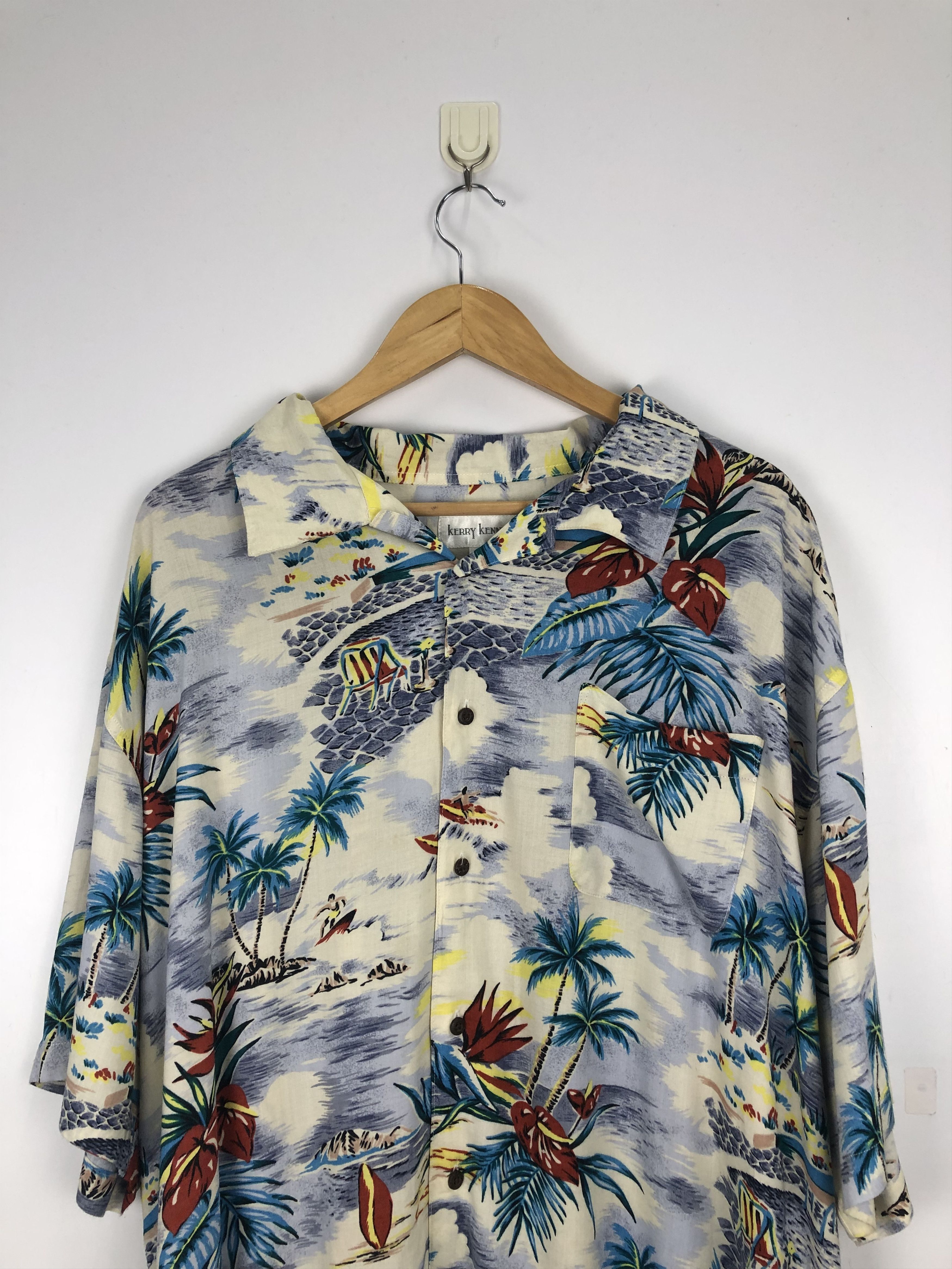 Vintage Vintage Kerry Kenny Sun Surfing Motive Hawaiian Shirt TA0014 Size US XXL / EU 58 / 5 - 2 Thumbnail