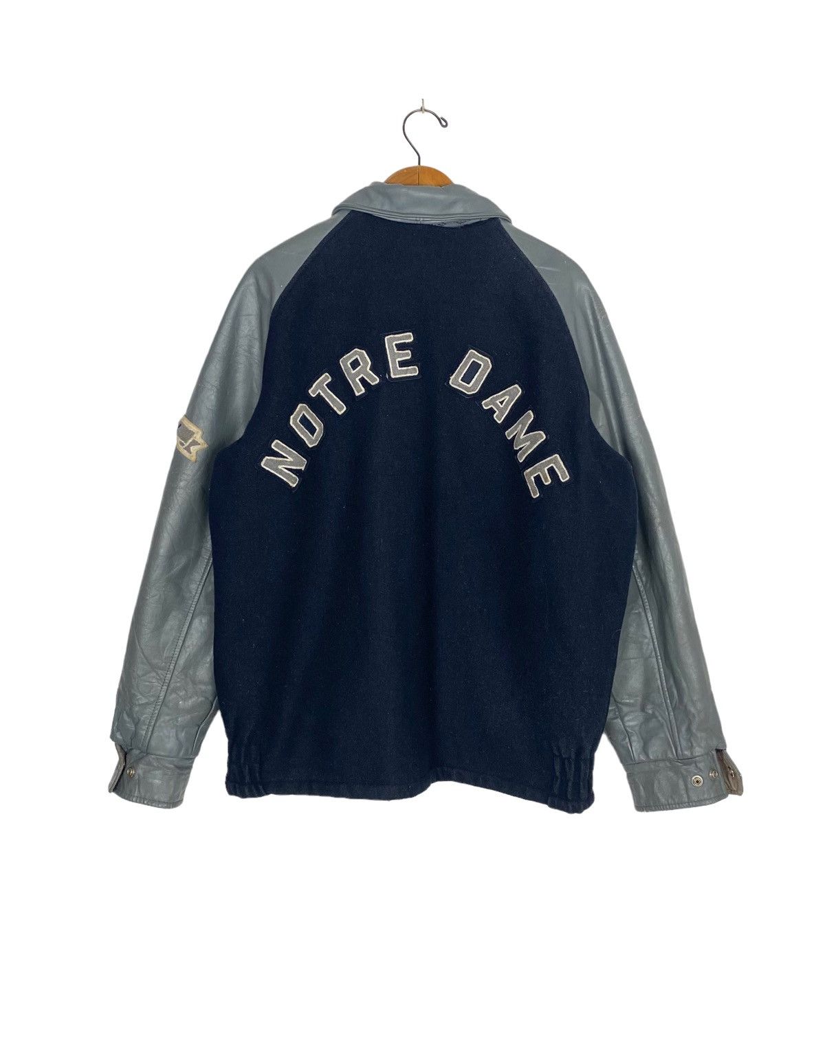 Vintage Vtg Notre Dame High School Suzy Wool Leather Varsity Jacket Size XL / US 12-14 / IT 48-50 - 5 Thumbnail