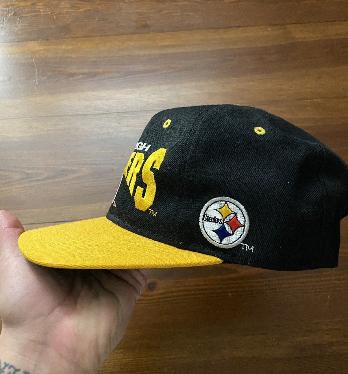 Drew Pearson Vintage 90’s Pittsburgh Steelers Embroidered Snap Back Hat Size ONE SIZE - 4 Thumbnail