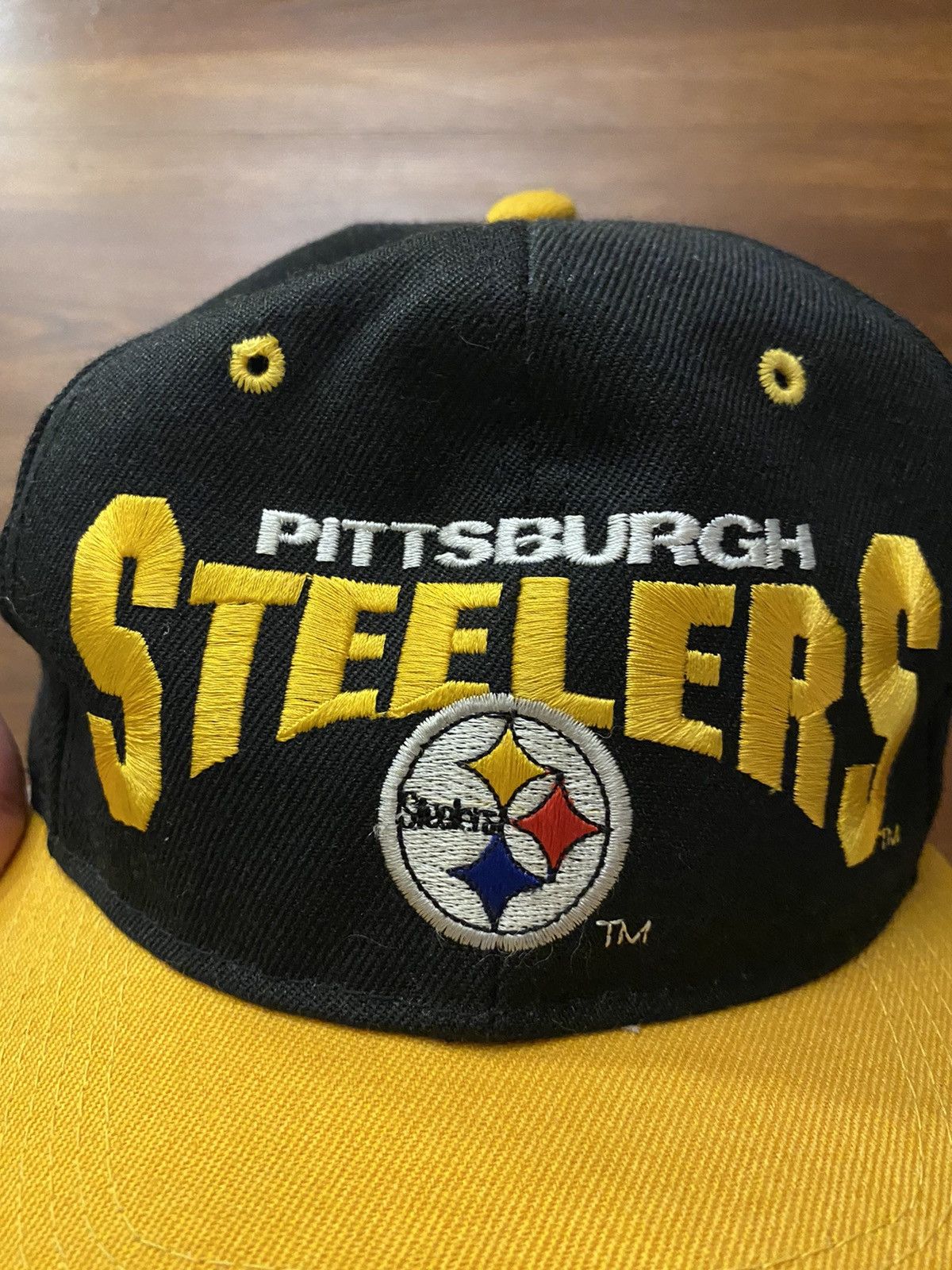 Drew Pearson Vintage 90’s Pittsburgh Steelers Embroidered Snap Back Hat Size ONE SIZE - 2 Thumbnail
