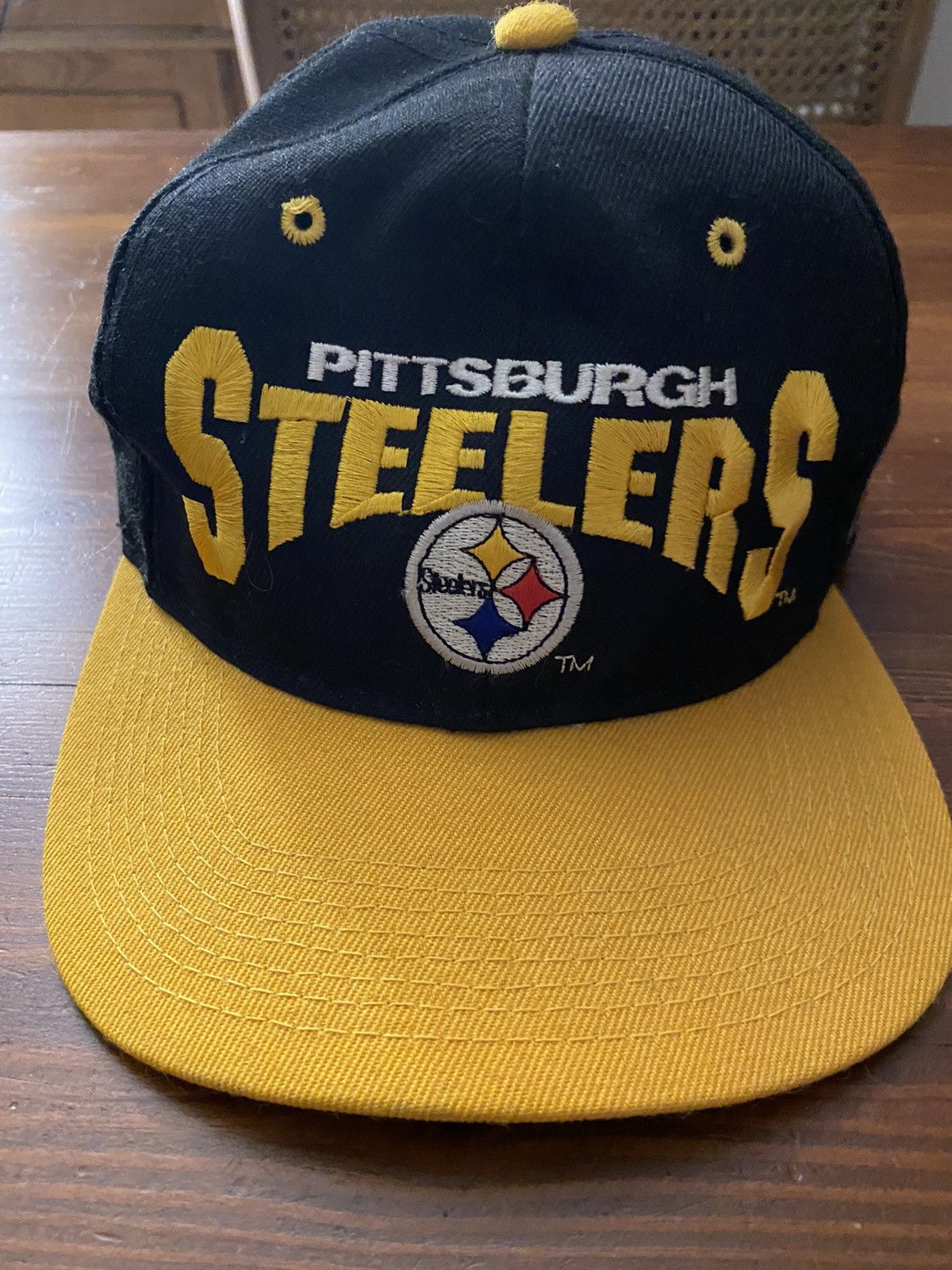 Drew Pearson Vintage 90’s Pittsburgh Steelers Embroidered Snap Back Hat Size ONE SIZE - 1 Thumbnail