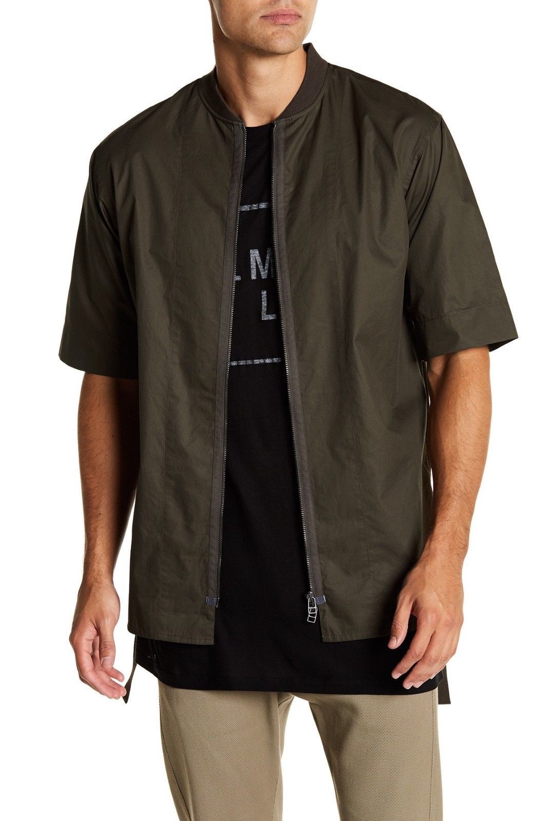 Helmut Lang HELMUT LANG BONDAGE ZIPPED SHIRT - NWT Size US L / EU 52-54 / 3 - 1 Thumbnail