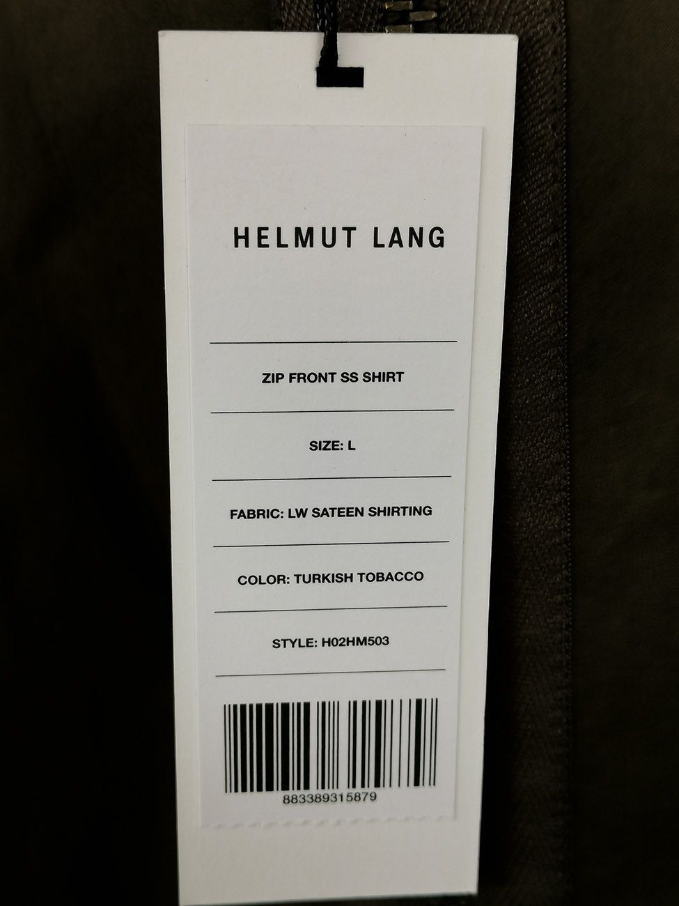 Helmut Lang HELMUT LANG BONDAGE ZIPPED SHIRT - NWT Size US L / EU 52-54 / 3 - 4 Thumbnail