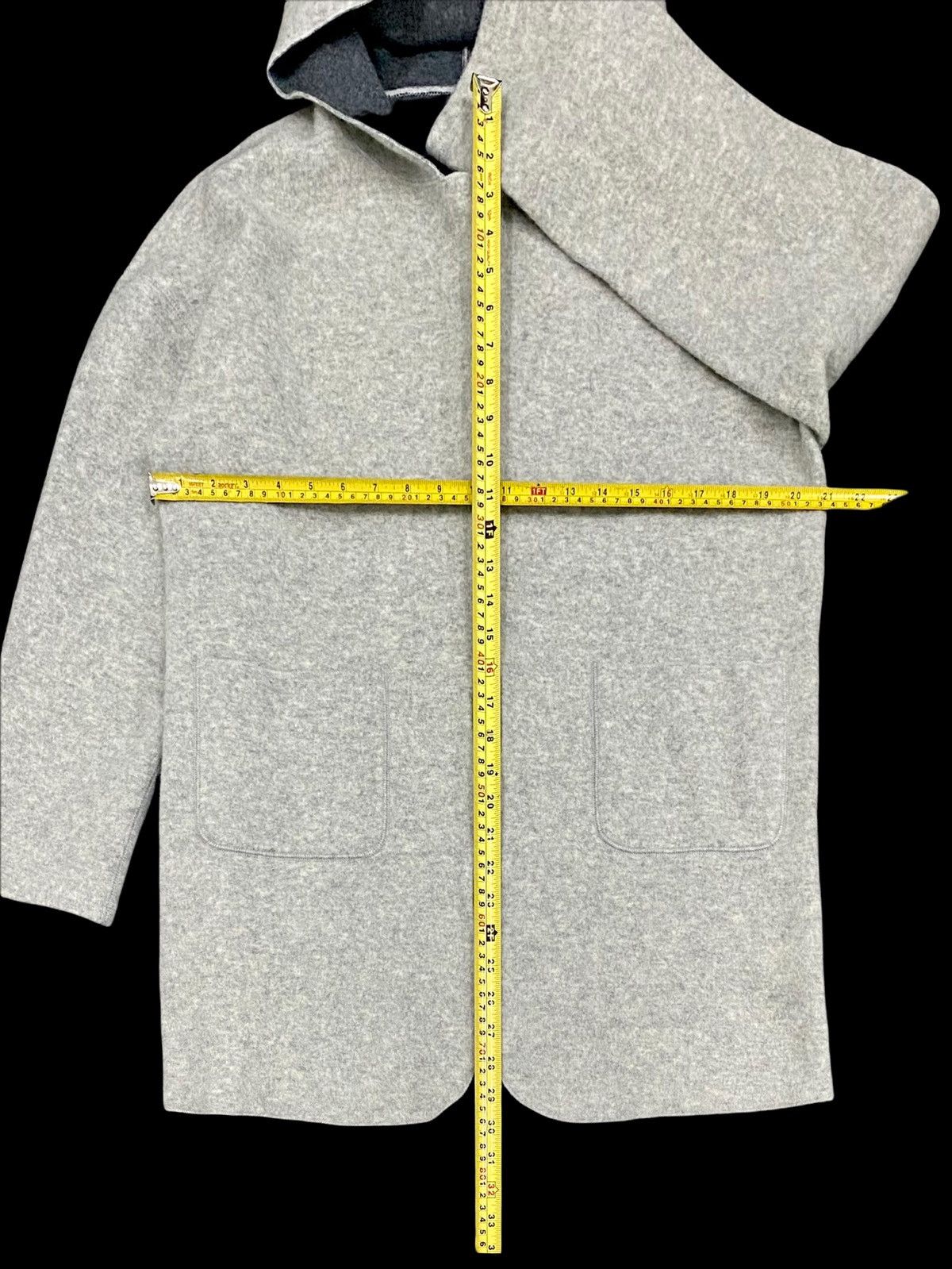Designer × Homespun Knitwear VINTAGE MODERN MATURITA FLEECE CARDIGAN WITH HOODIE Size M / US 6-8 / IT 42-44 - 16 Thumbnail