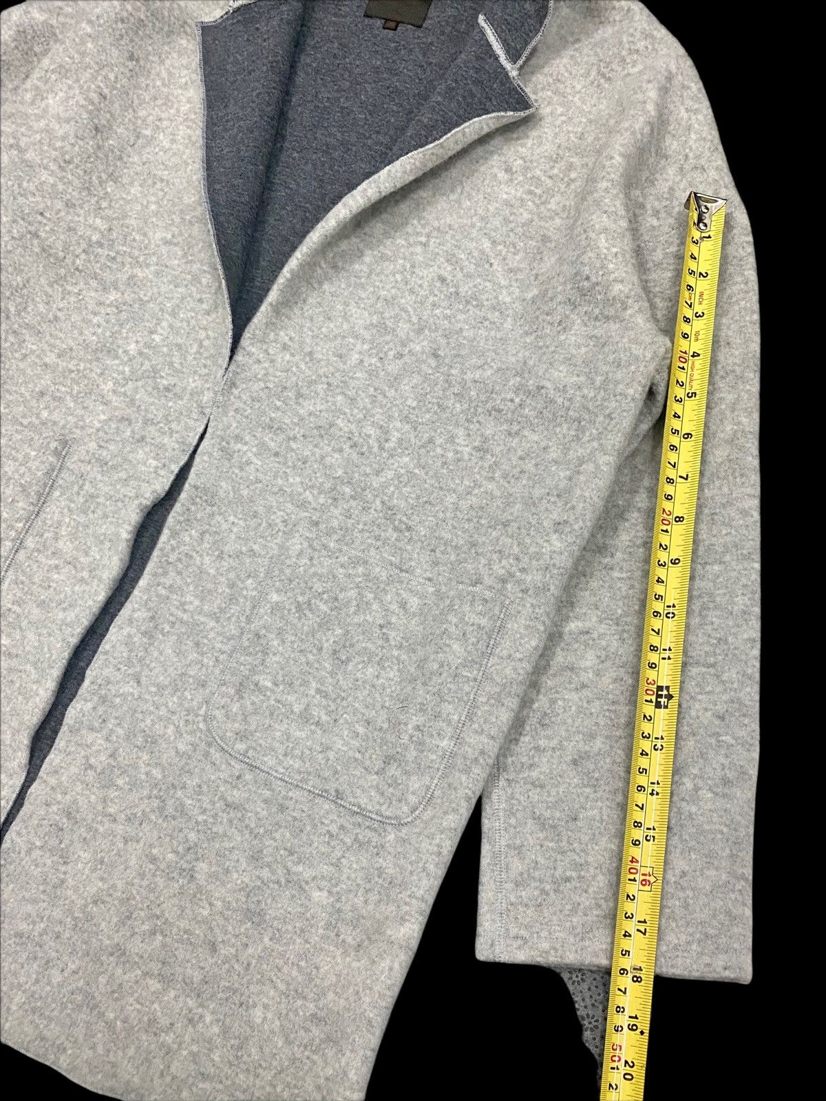 Designer × Homespun Knitwear VINTAGE MODERN MATURITA FLEECE CARDIGAN WITH HOODIE Size M / US 6-8 / IT 42-44 - 17 Thumbnail