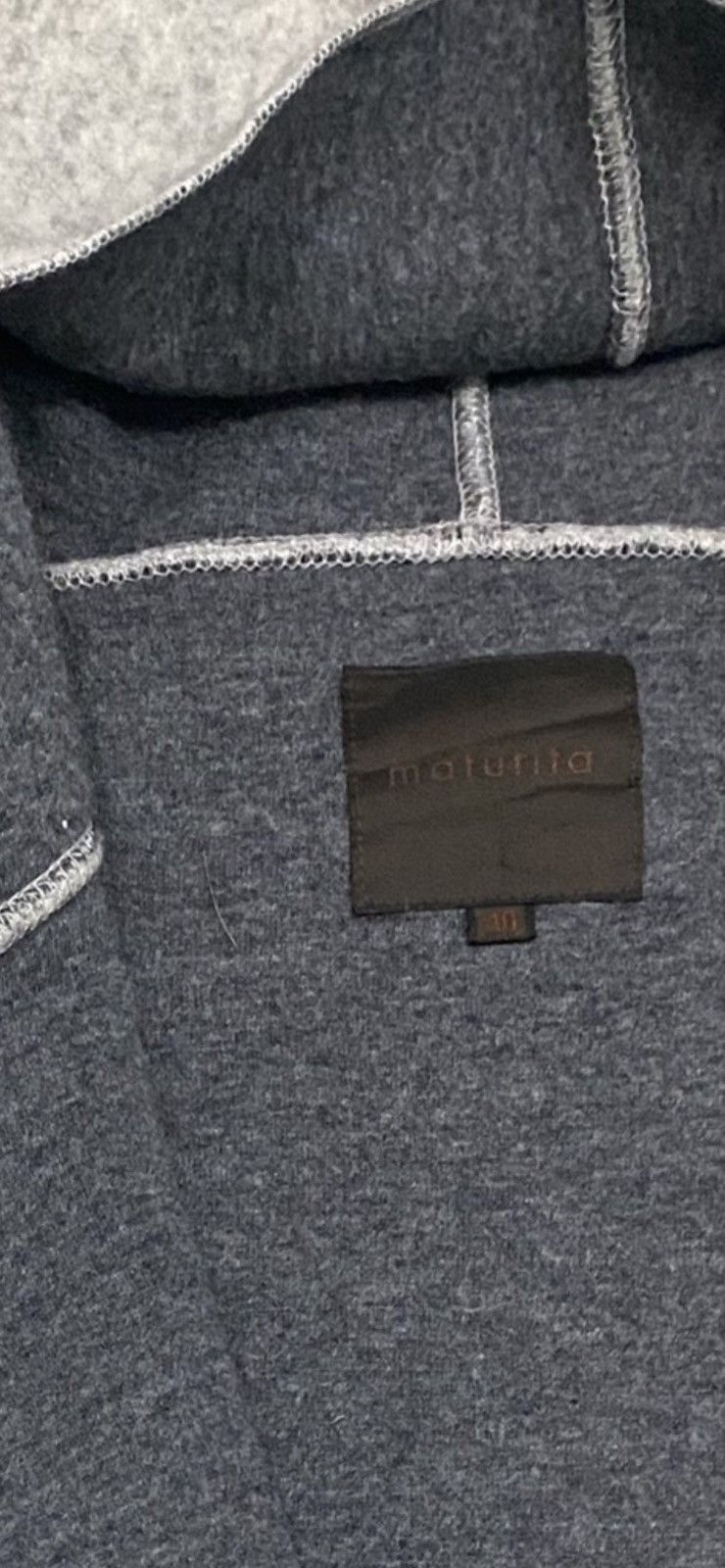 Designer × Homespun Knitwear VINTAGE MODERN MATURITA FLEECE CARDIGAN WITH HOODIE Size M / US 6-8 / IT 42-44 - 15 Thumbnail