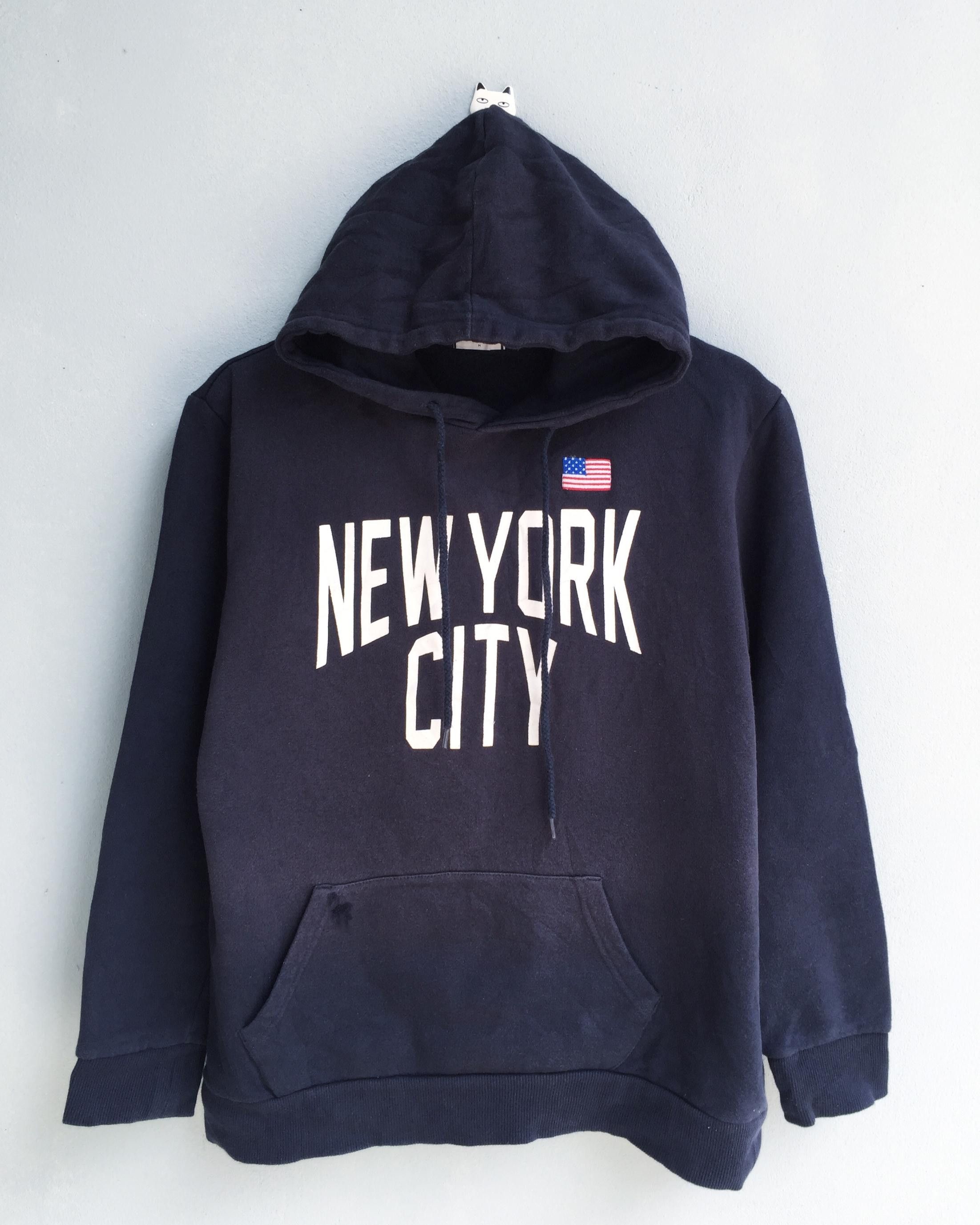 image of Browny New York City Hoodies / Lennon Beatles in Black, Men's (Size Medium)