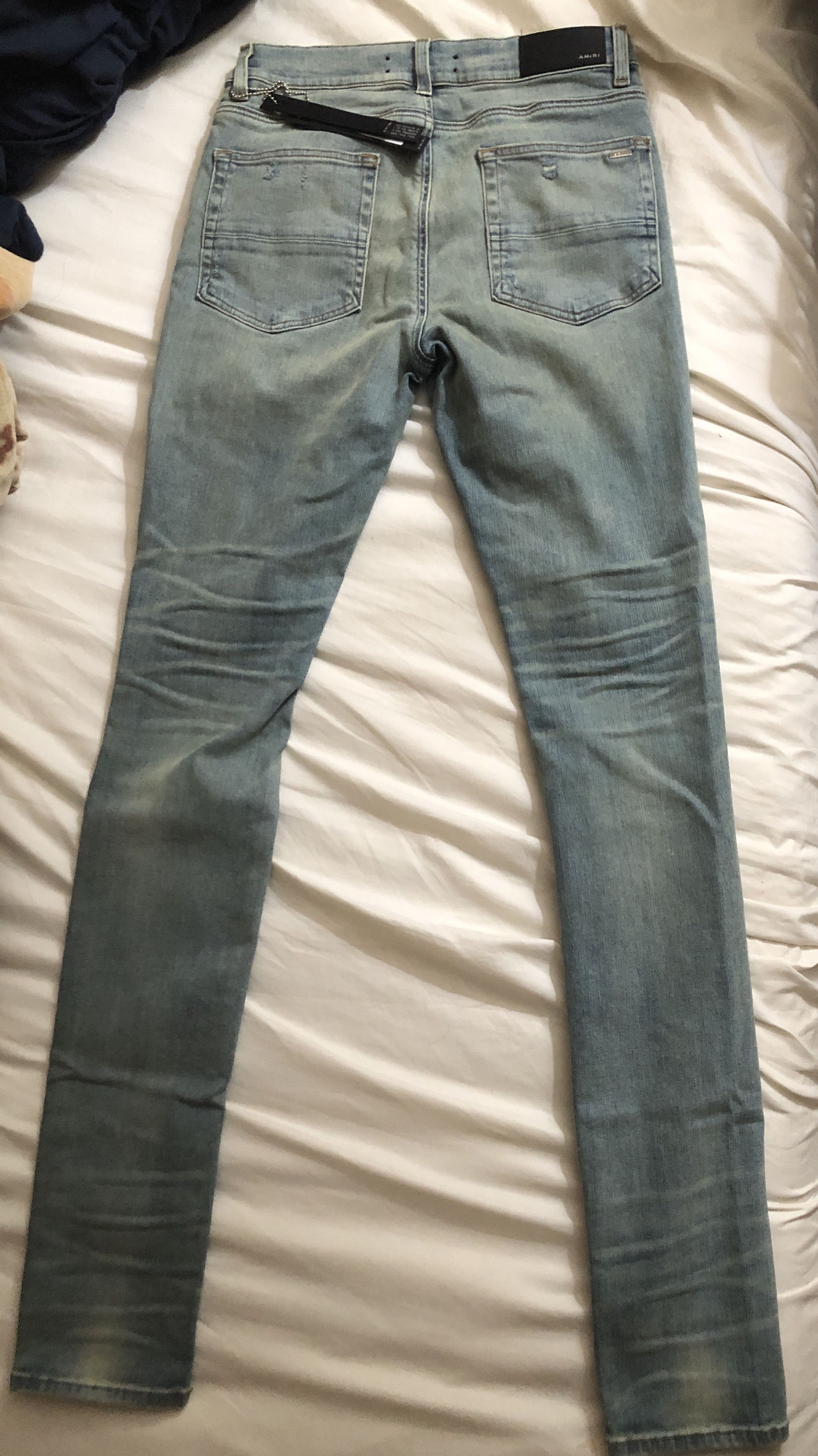 Amiri Amiri Thrasher Classic Jean Dust Indigo Distressed Italy Size US 30 / EU 46 - 5 Thumbnail