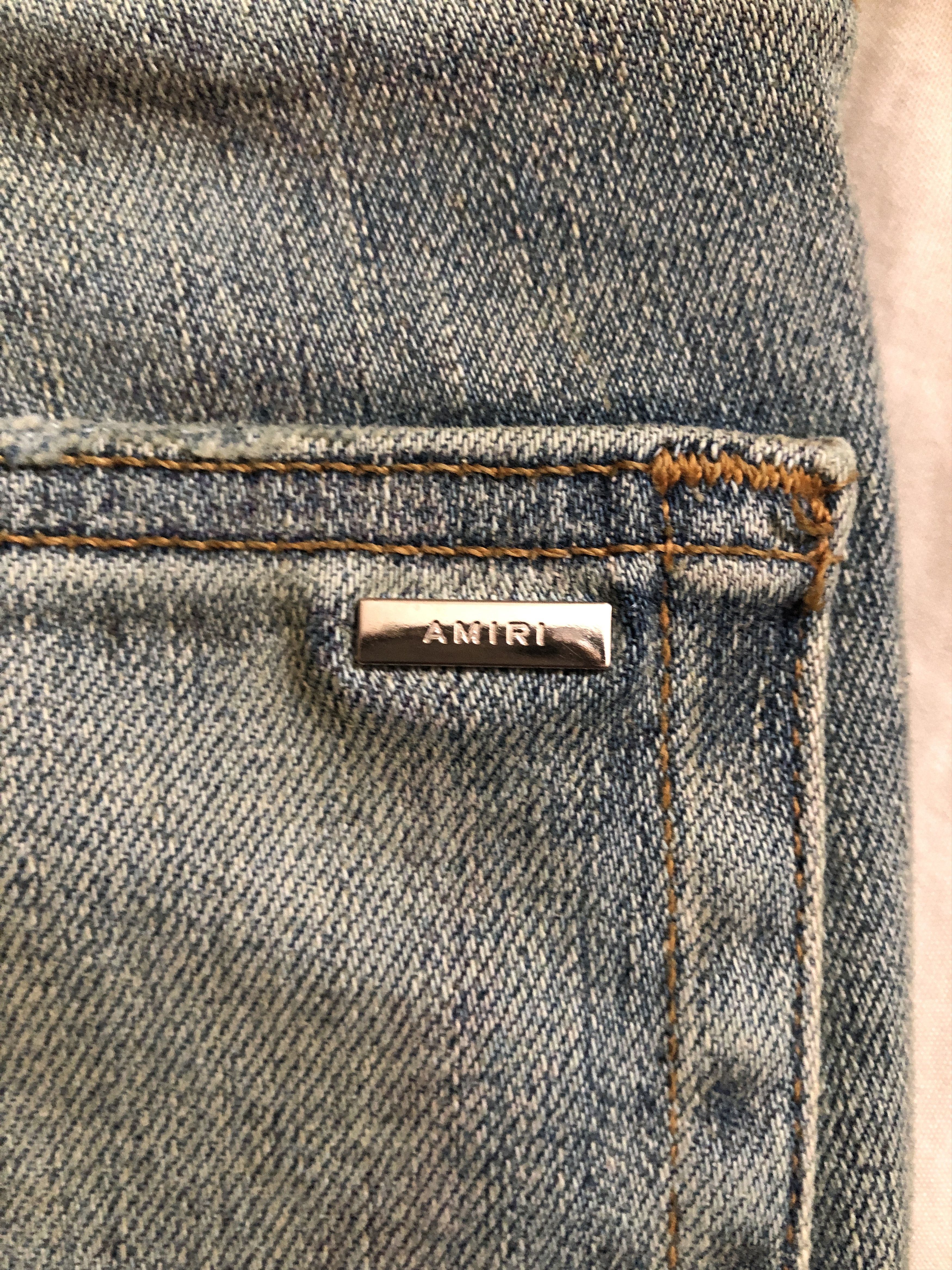 Amiri Amiri Thrasher Classic Jean Dust Indigo Distressed Italy Size US 30 / EU 46 - 4 Thumbnail