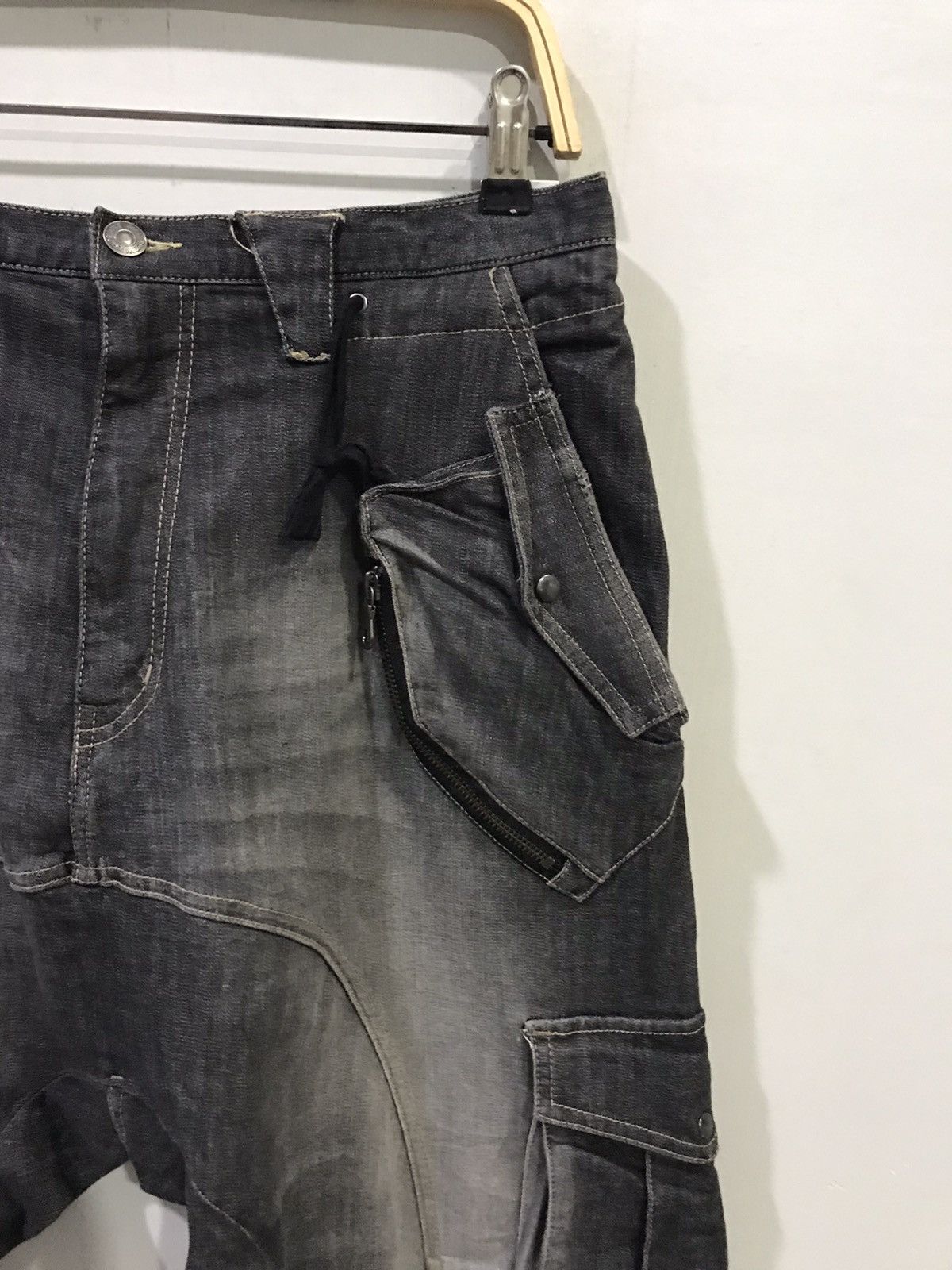 Japanese Brand PPFM Japan Harem Parasites Pocket Stretchable Cargo Pant Size US 31 - 4 Thumbnail