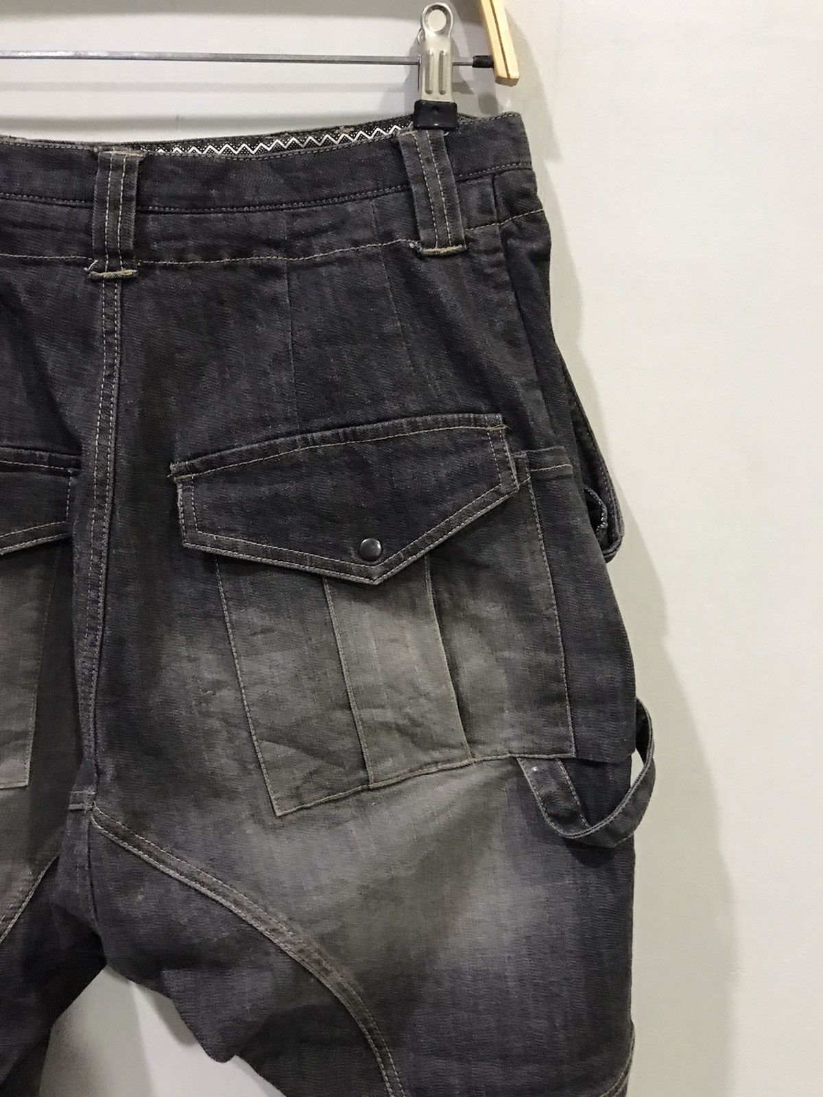 Japanese Brand PPFM Japan Harem Parasites Pocket Stretchable Cargo Pant Size US 31 - 11 Thumbnail