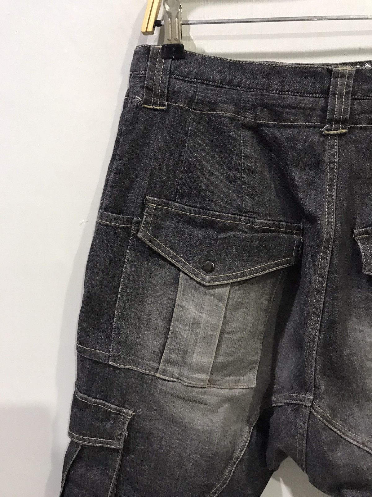 Japanese Brand PPFM Japan Harem Parasites Pocket Stretchable Cargo Pant Size US 31 - 12 Thumbnail