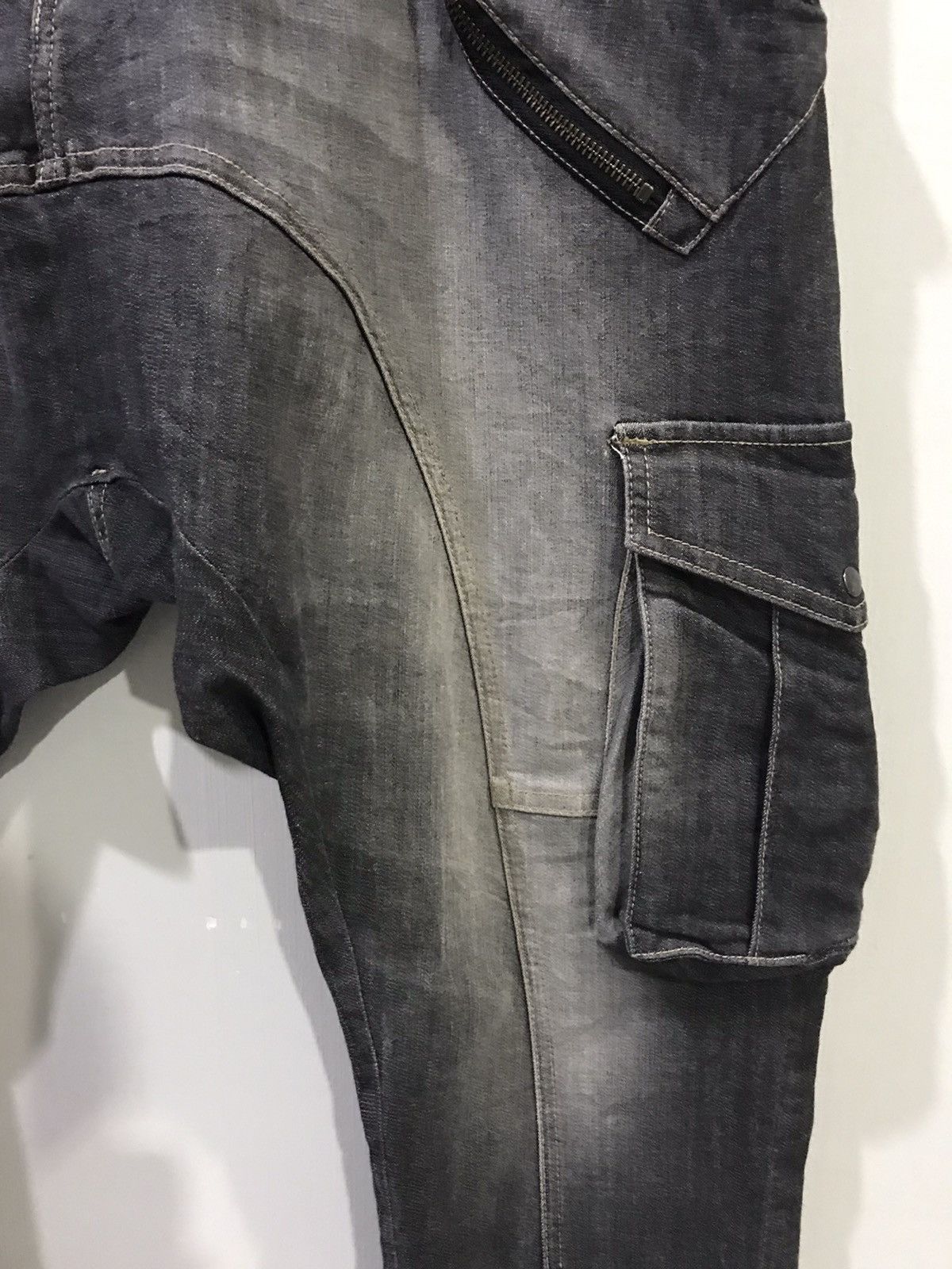 Japanese Brand PPFM Japan Harem Parasites Pocket Stretchable Cargo Pant Size US 31 - 6 Thumbnail