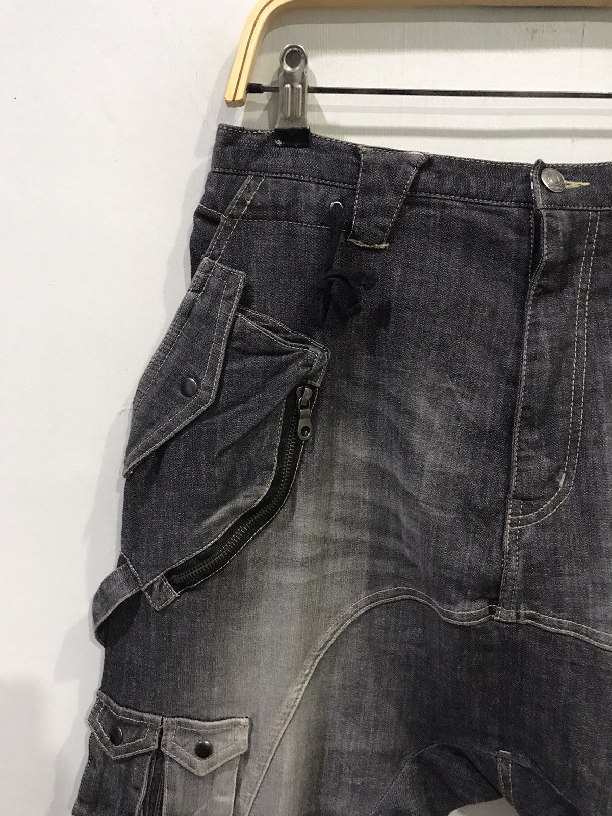 Japanese Brand PPFM Japan Harem Parasites Pocket Stretchable Cargo Pant Size US 31 - 5 Thumbnail