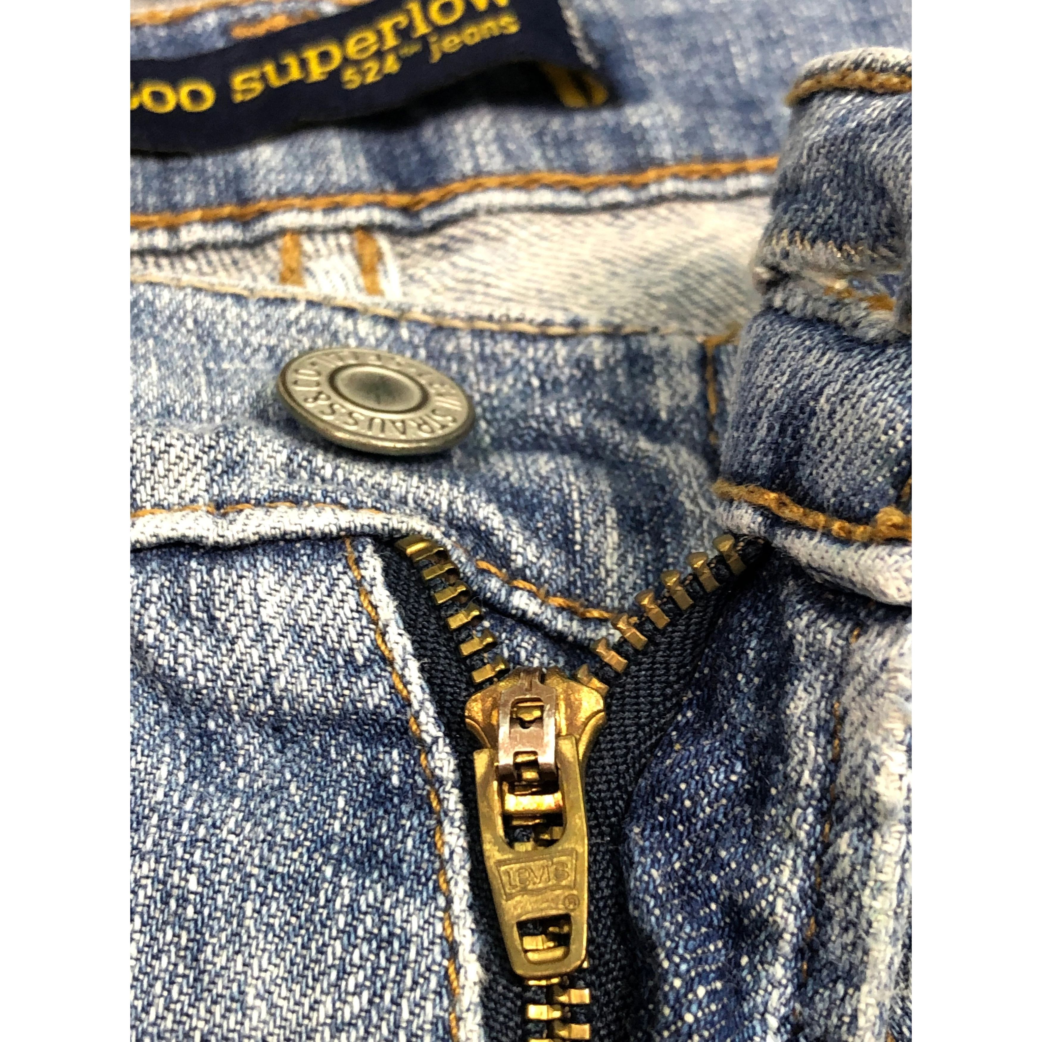Levi's Vintage Levis 524 Flare Denim Jeans DP0185 Size US 32 / EU 48 - 8 Thumbnail