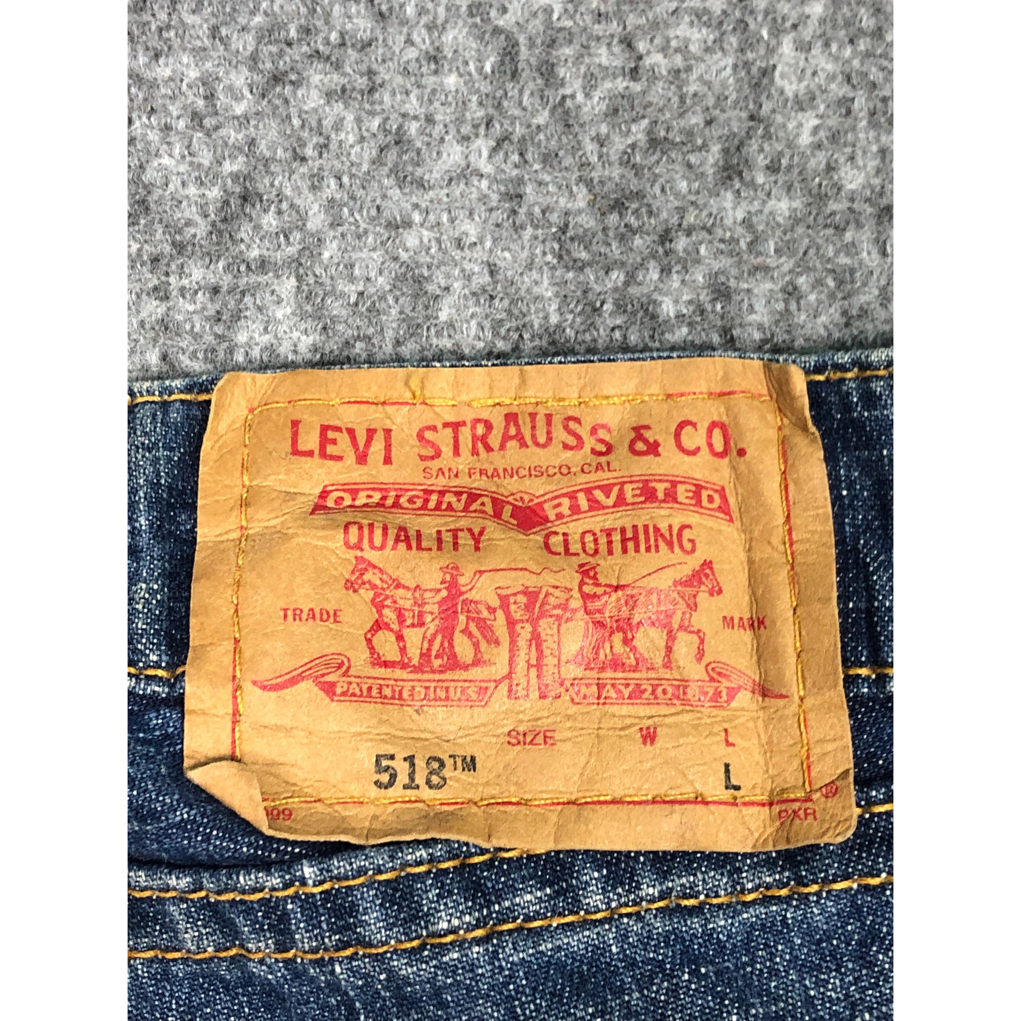 Levi's Vintage Levis 518 Blue Bootcut Flare Jeans DP0176 Size US 29 - 5 Thumbnail