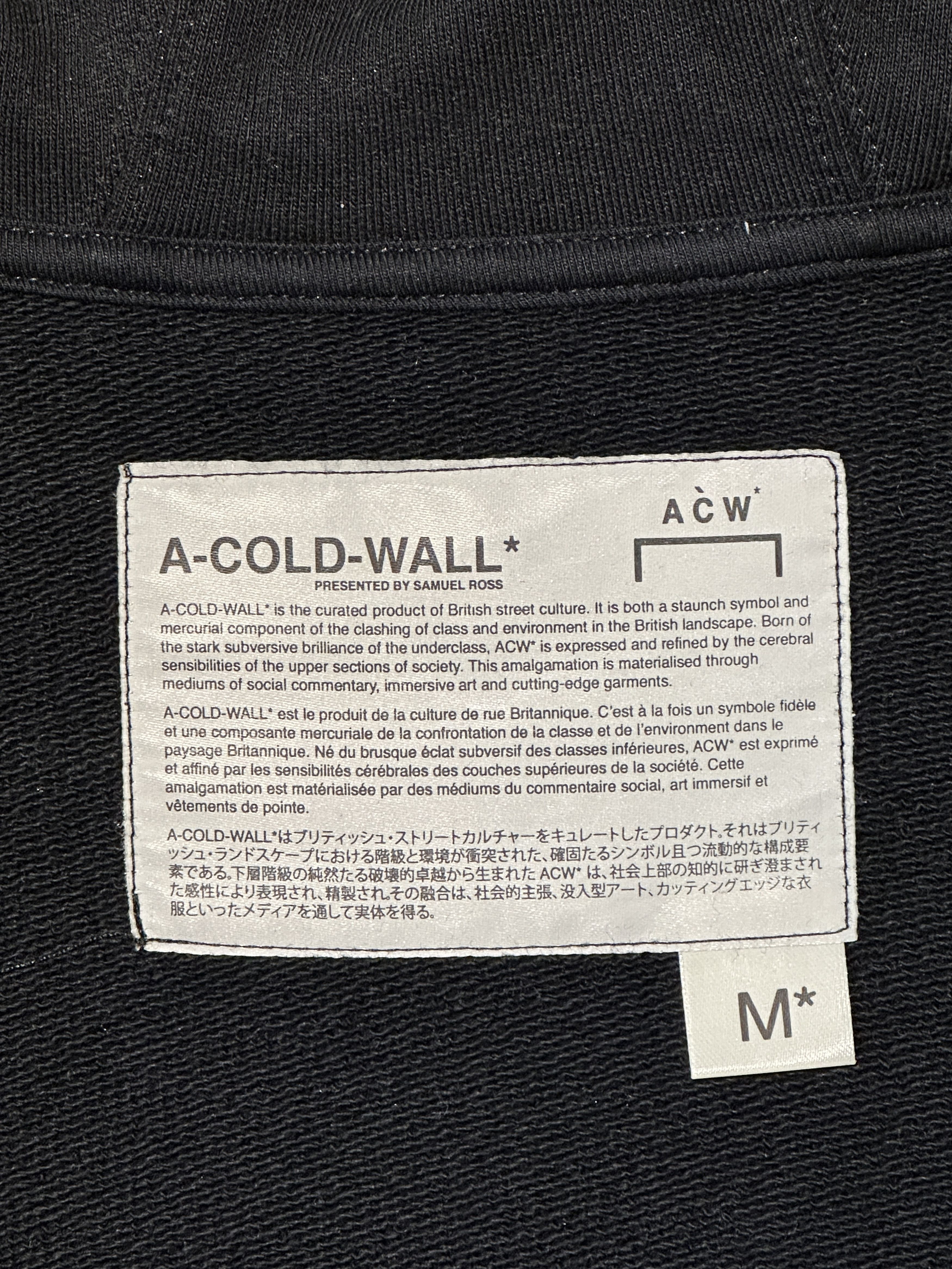 A-COLD-WALL* A-Cold-War* Zip Up Hoodie Size US M / EU 48-50 / 2 - 3 Thumbnail