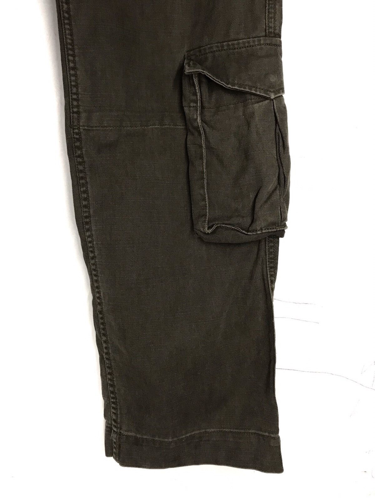 20471120 × Japanese Brand Surplus x Blue Way Multi Pocket Tactical Army Green Pants Size US 34 / EU 50 - 3 Thumbnail
